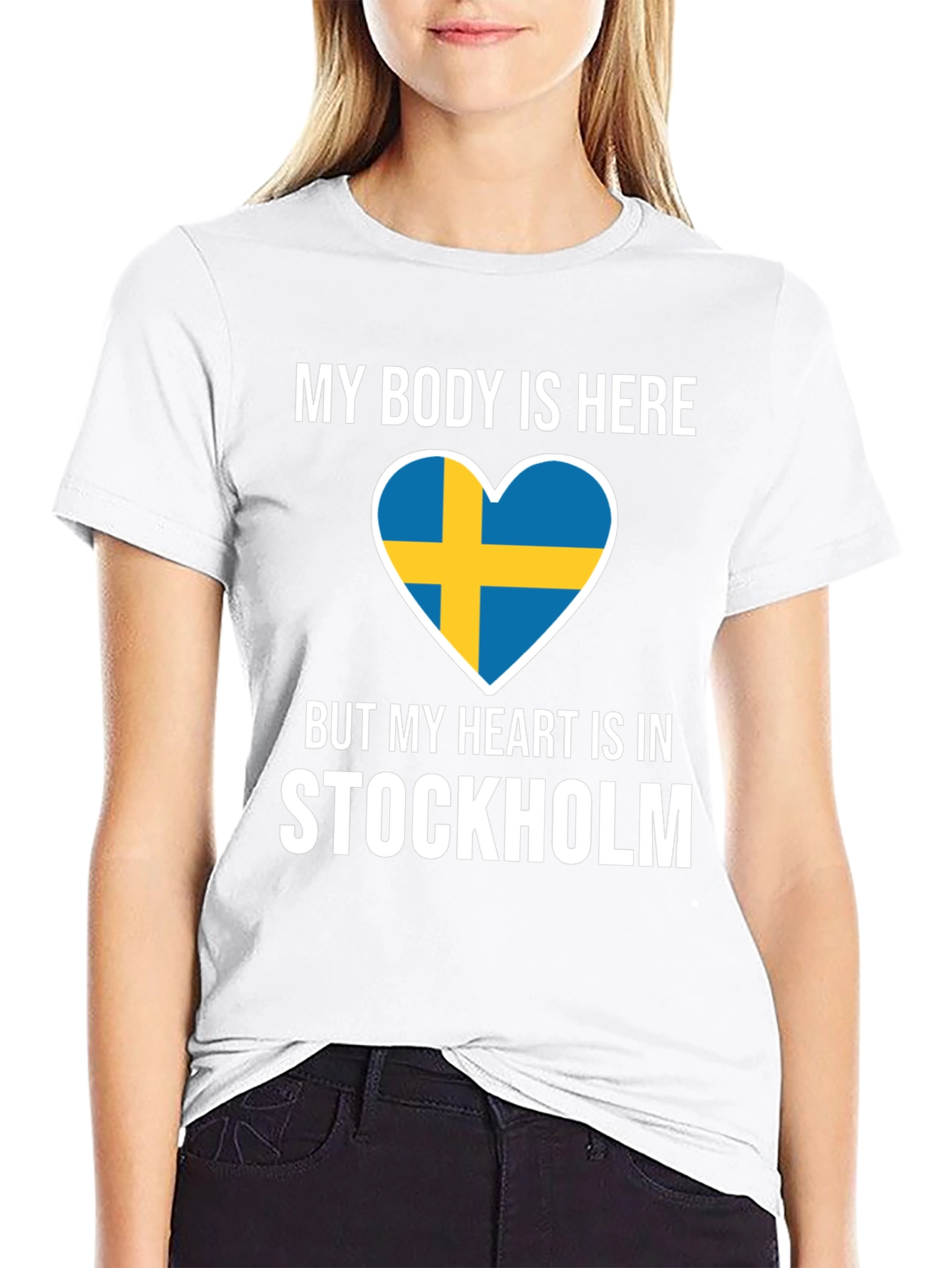 Sweden Stockholm Heart T-Shirt - Travel Souvenir Tee