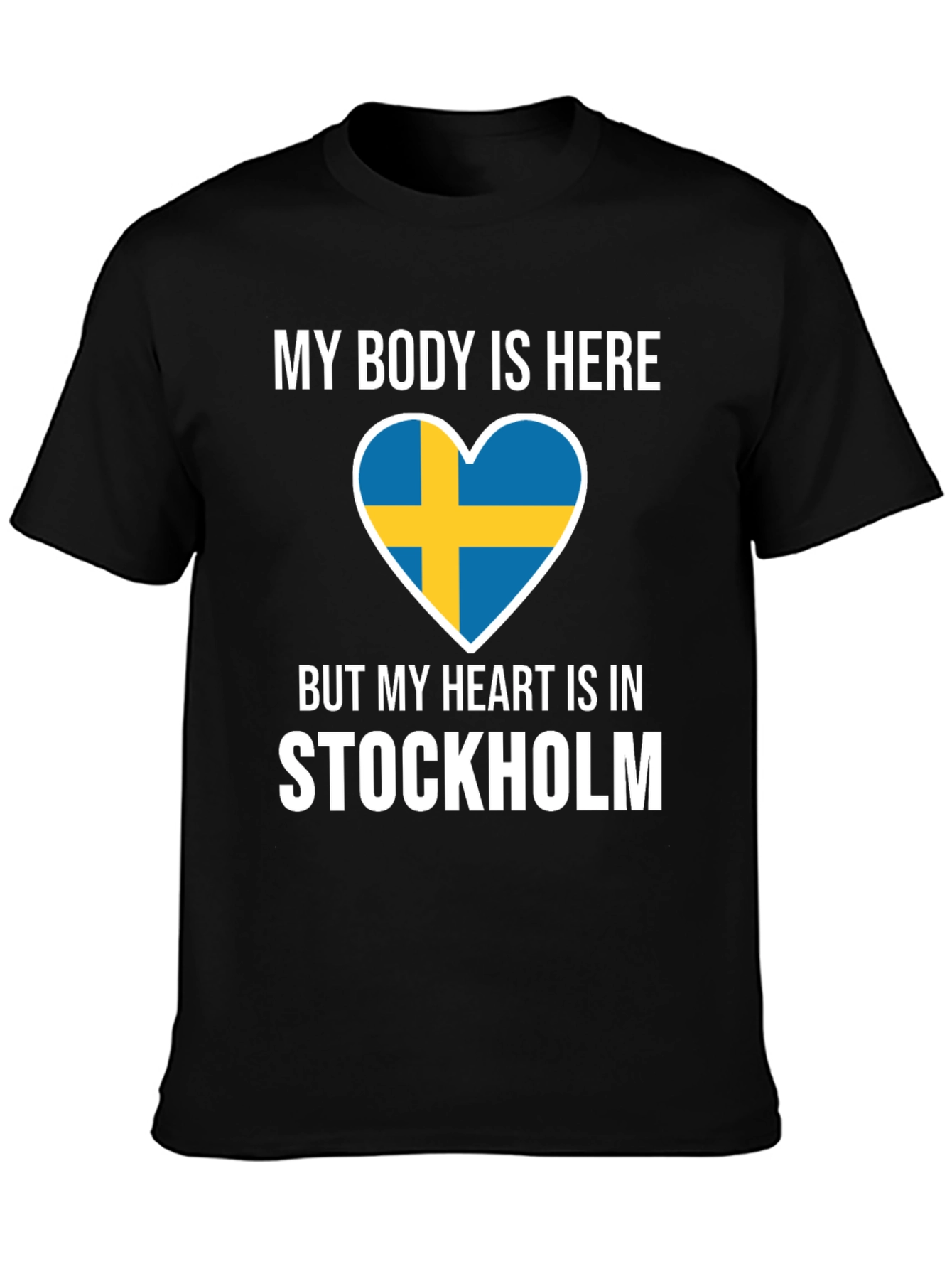 Sweden Stockholm Heart T-Shirt - Travel Souvenir Tee