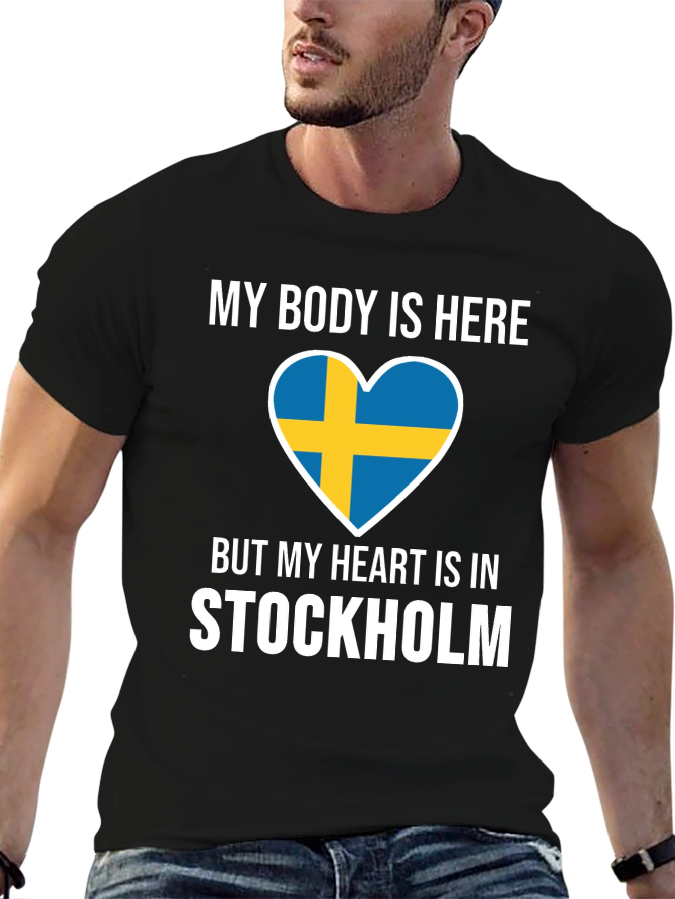 Sweden Stockholm Heart T-Shirt - Travel Souvenir Tee