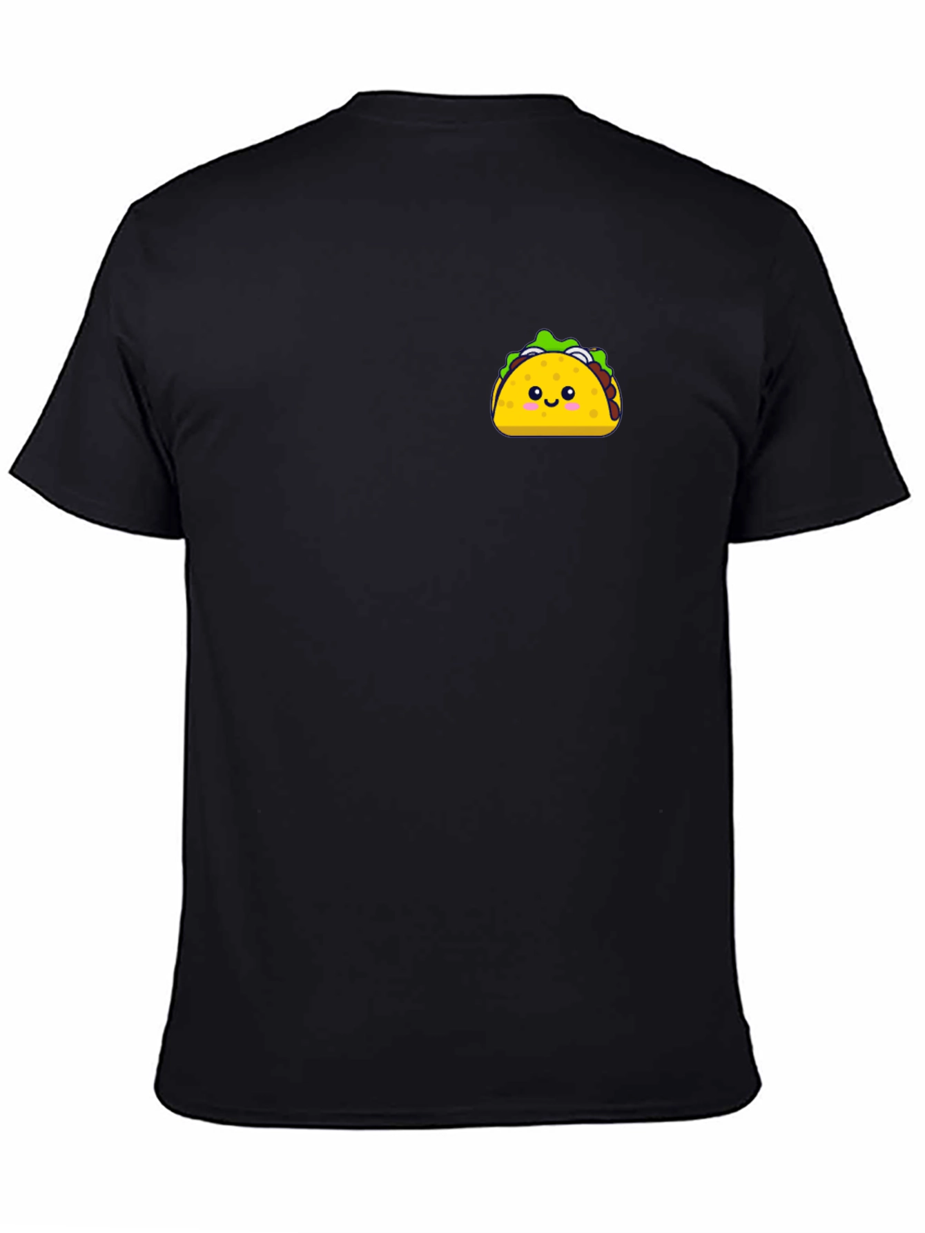 Cute Taco Graphic Black T-Shirt