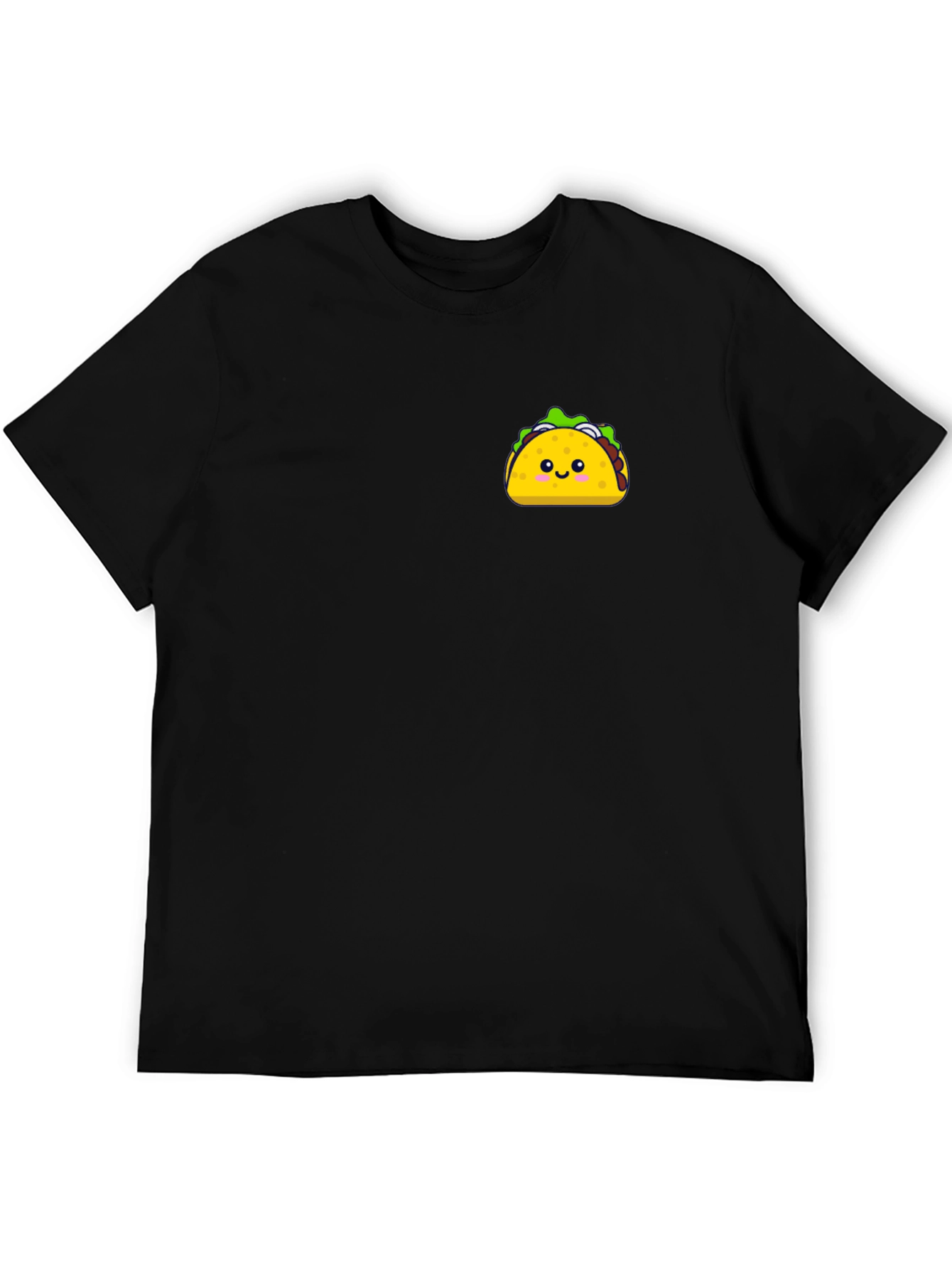 Cute Taco Graphic Black T-Shirt