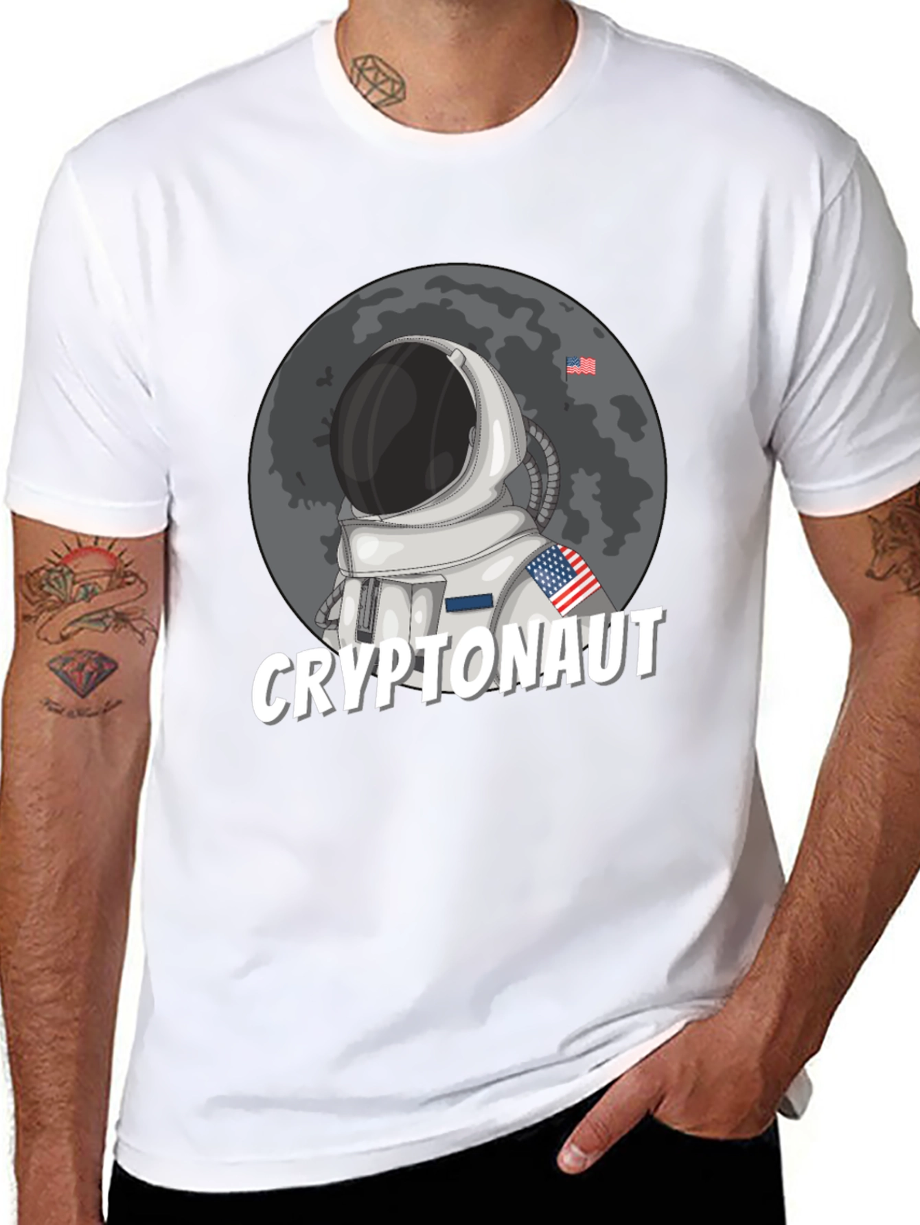 Cryptonaut T-Shirt - Astronaut Crypto Moon Graphic Tee
