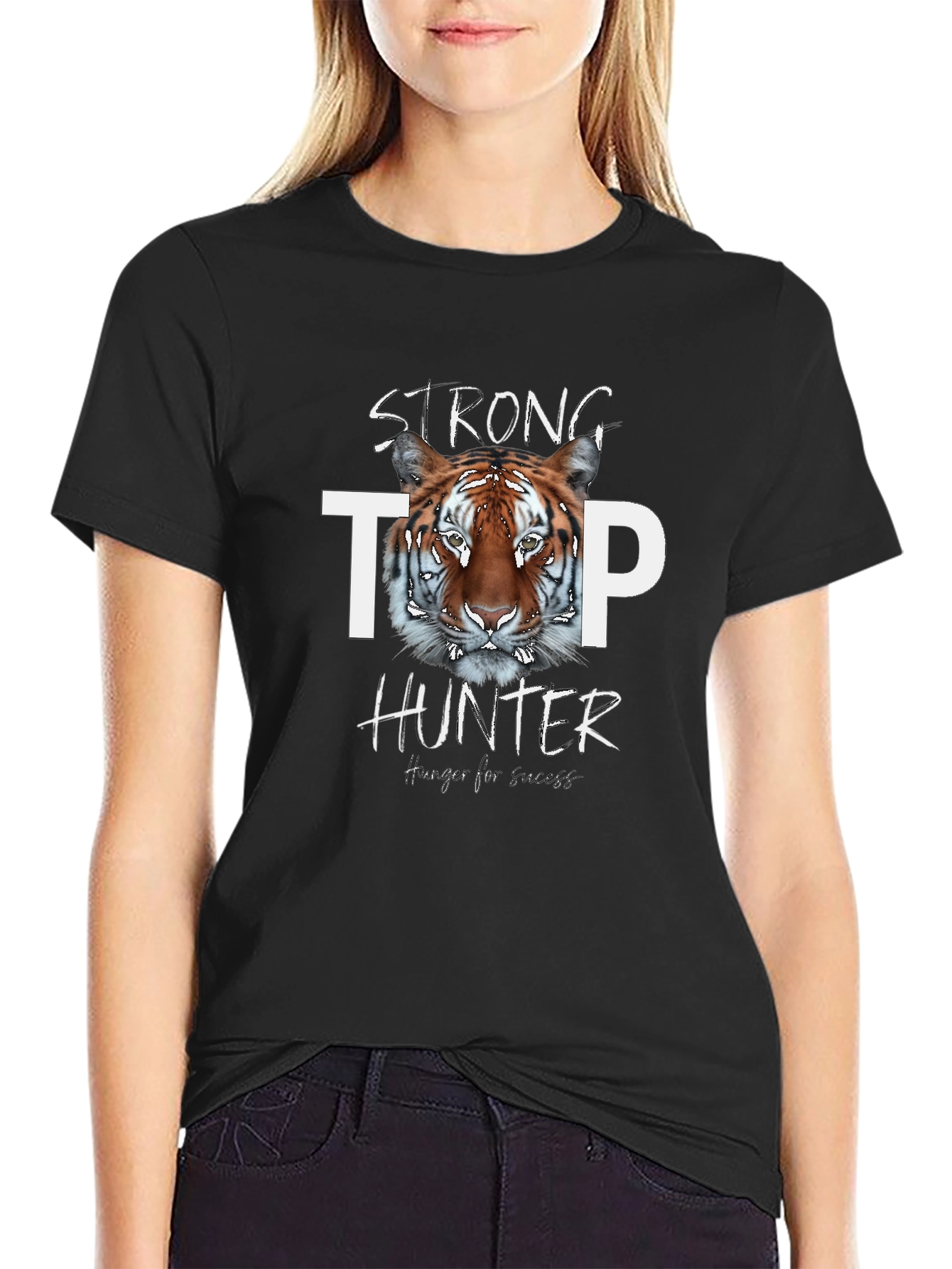 Strong Tiger Hunter Graphic Print Tee
