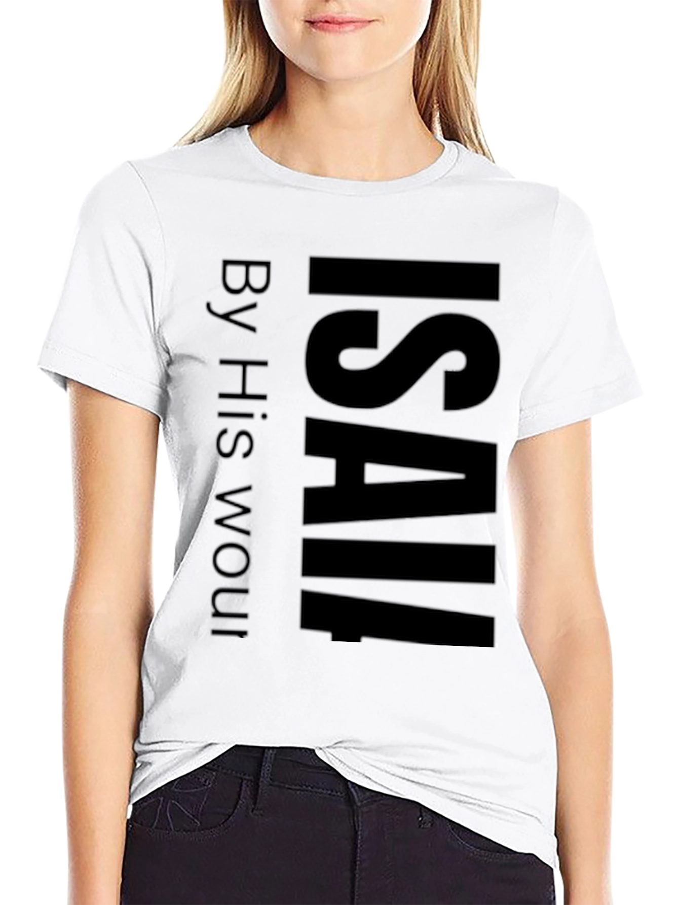 ISAIAH Mens Black Graphic T-Shirt