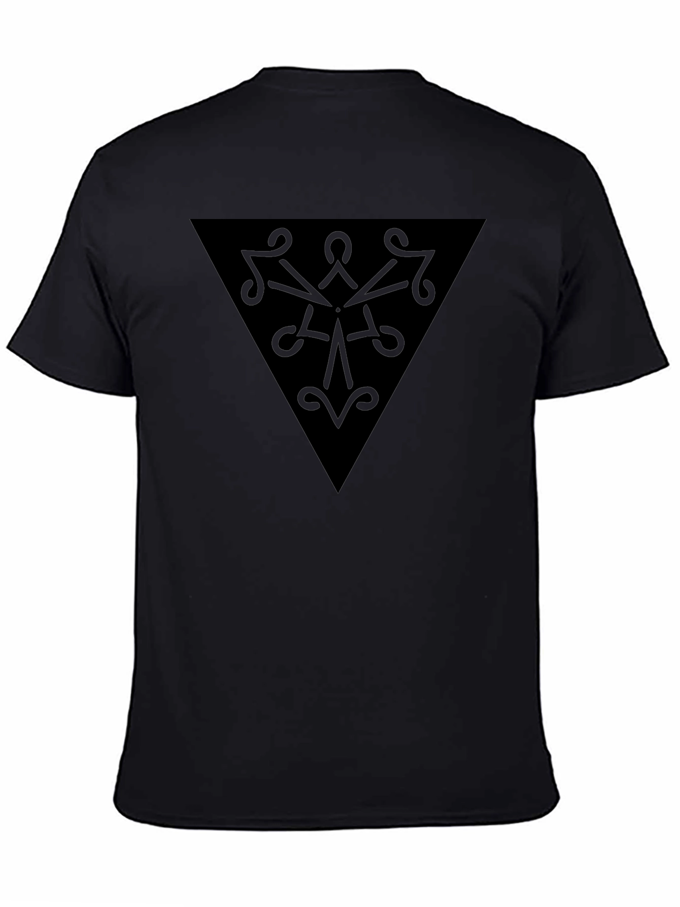 Mystic Triangle Black Graphic Tee