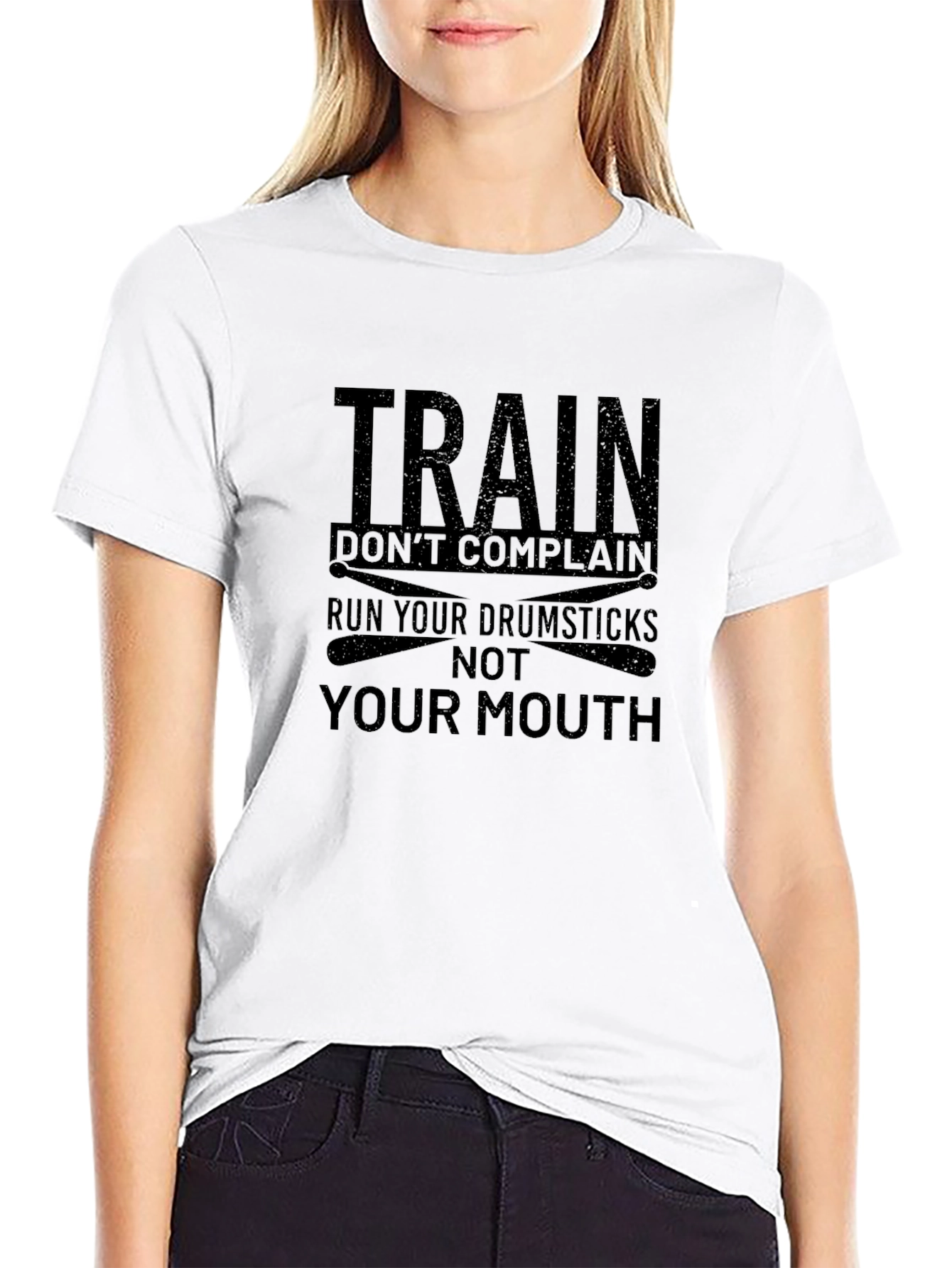 Train Dont Complain Drummer T-Shirt