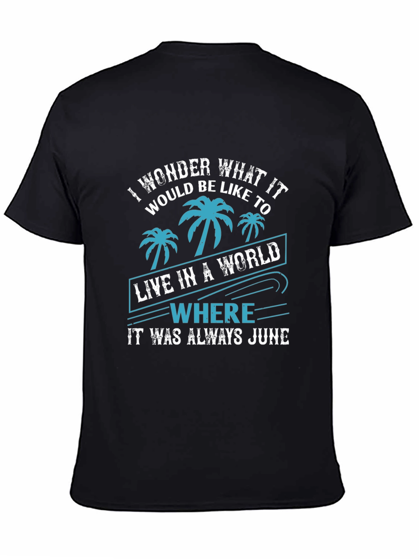 Tropical June Graphic Tee - Summer Vacation Vibes
