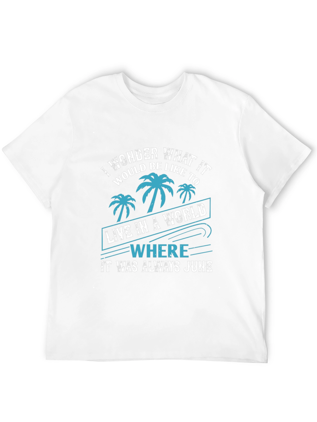 Tropical June Graphic Tee - Summer Vacation Vibes