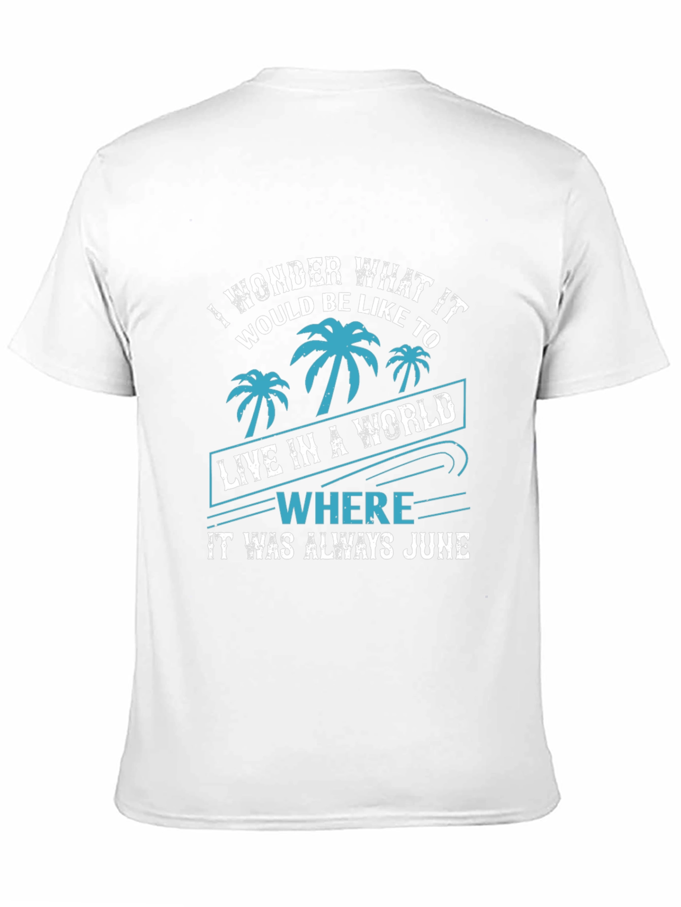 Tropical June Graphic Tee - Summer Vacation Vibes