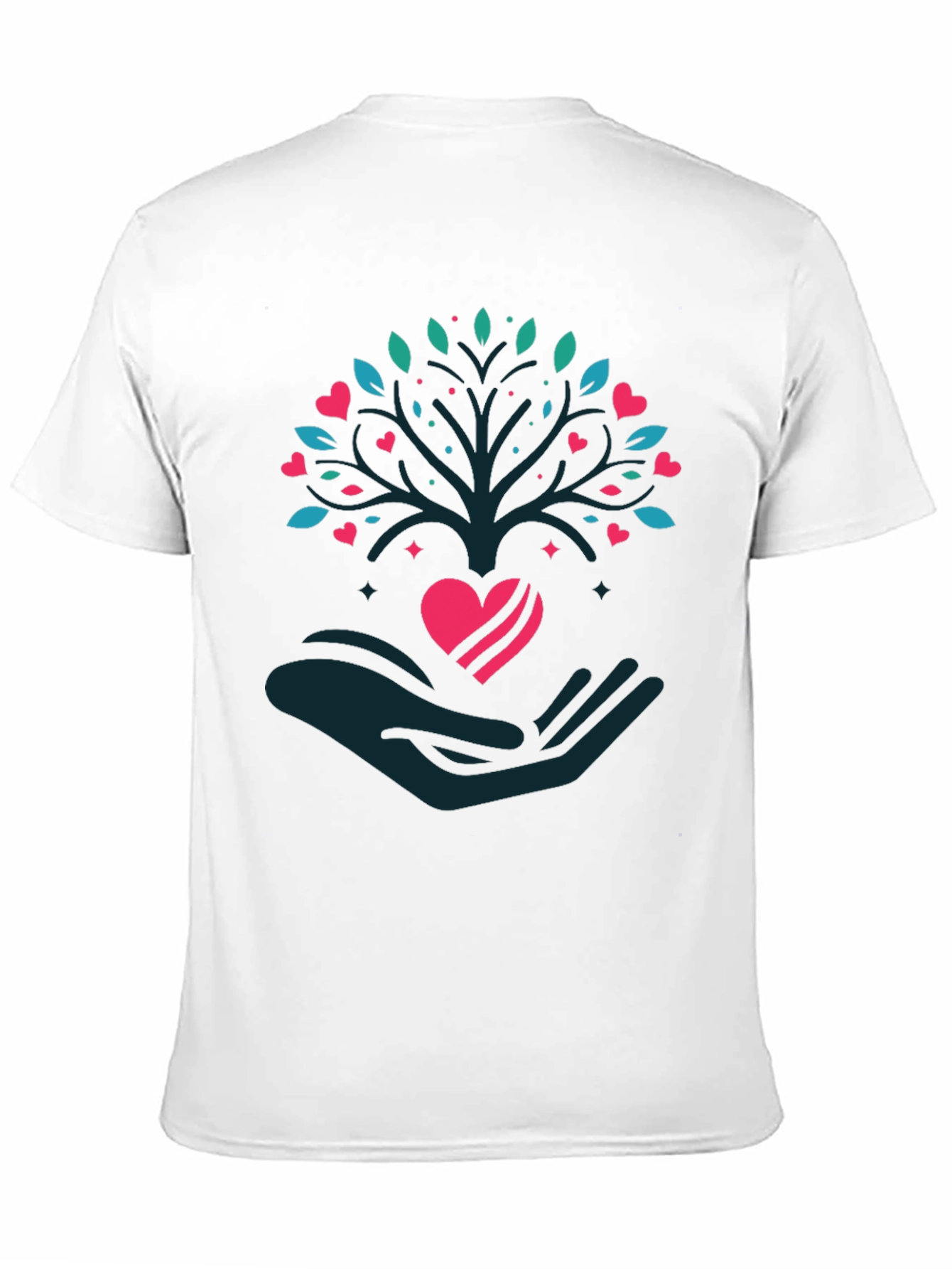 Heart Tree Graphic Tee - Love and Growth