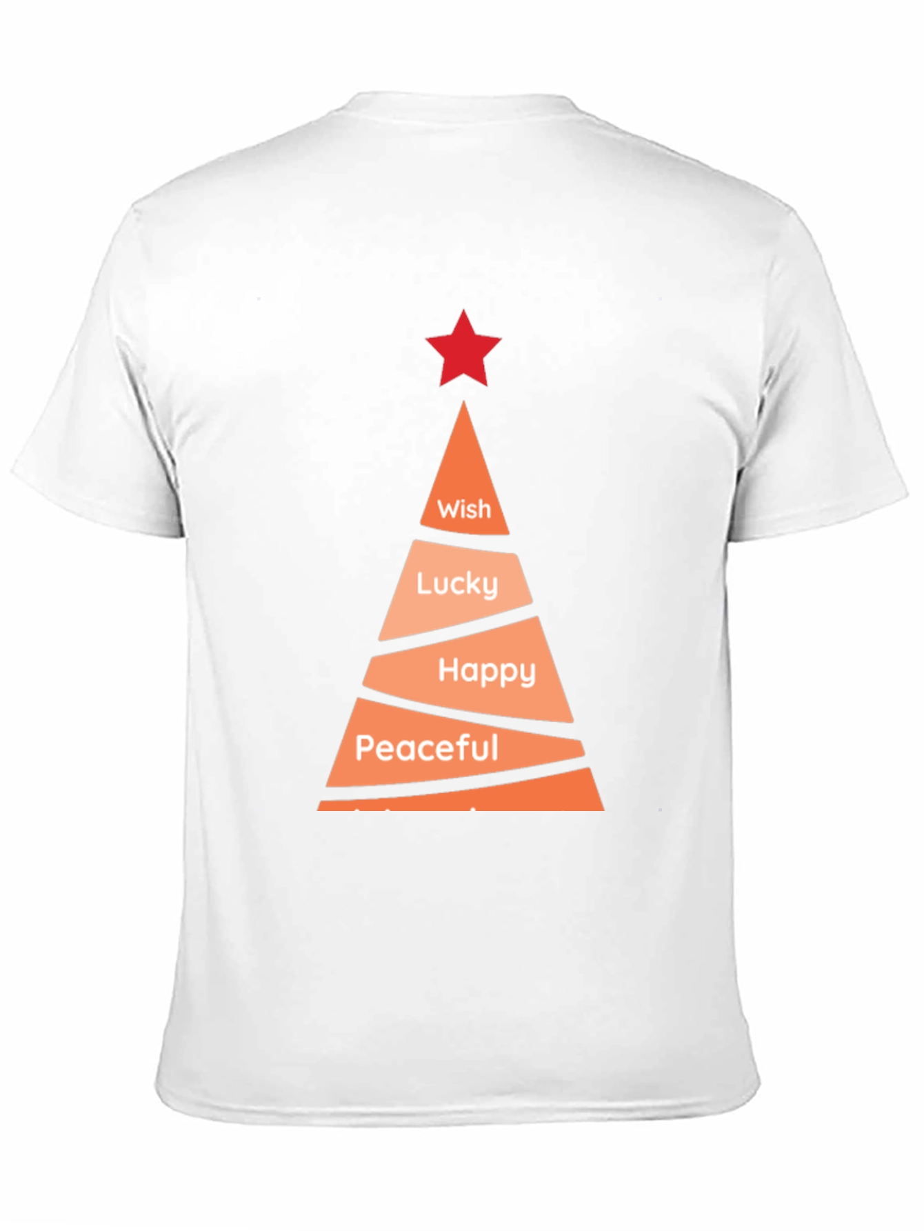 Festive Holiday Wishes T-Shirt - Christmas Tree Design