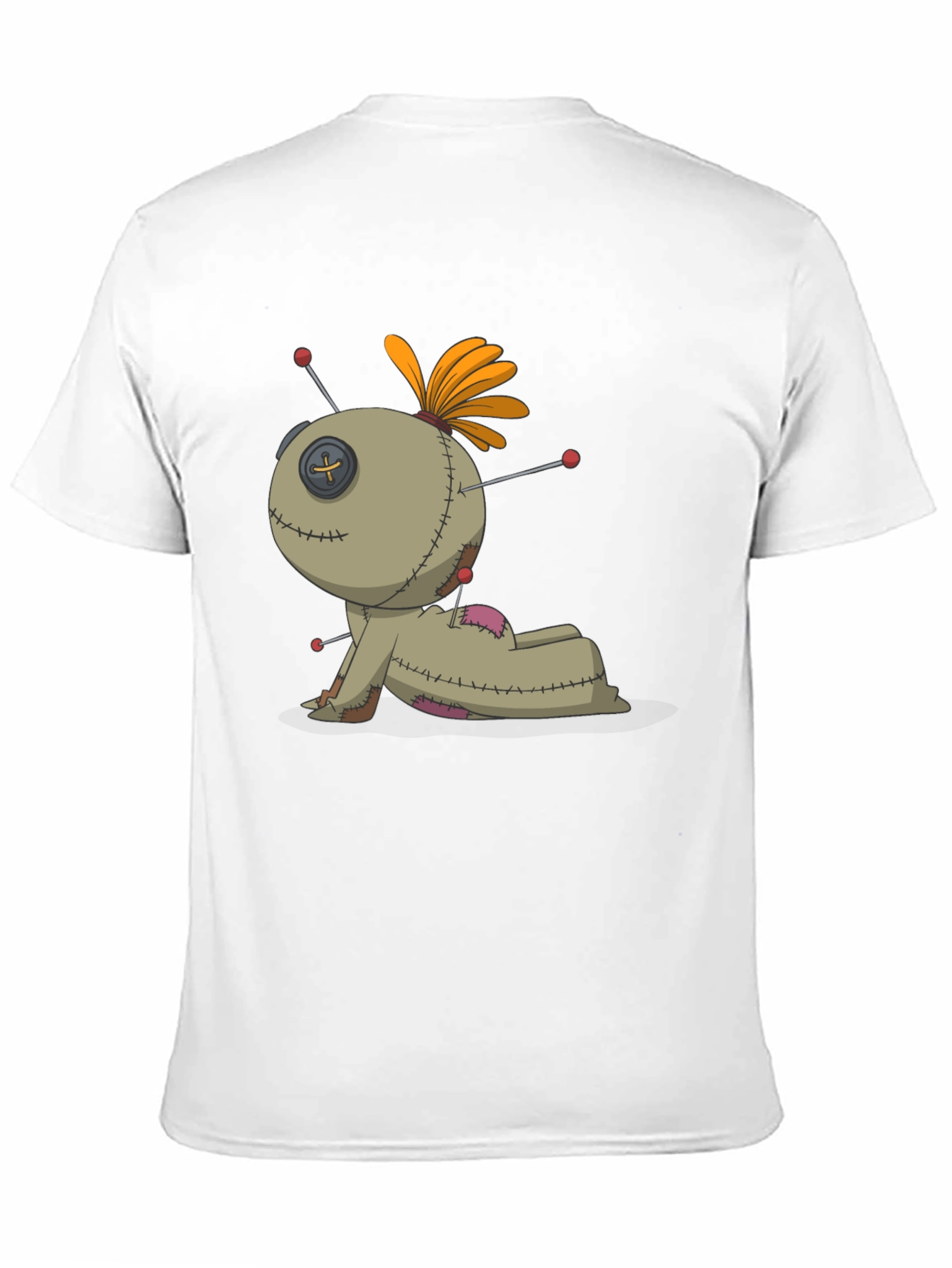 Voodoo Doll Graphic Tee - Black Cotton Blend