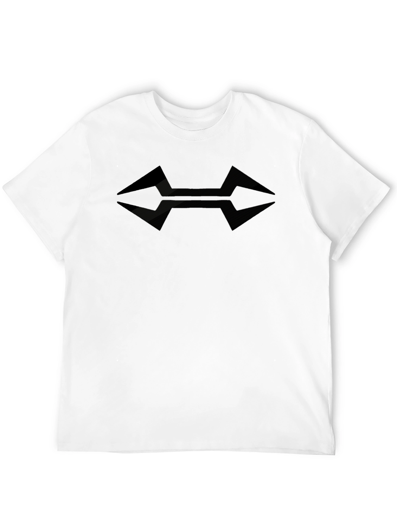 Mens Graphic Tee - Abstract Arrow Design - Black