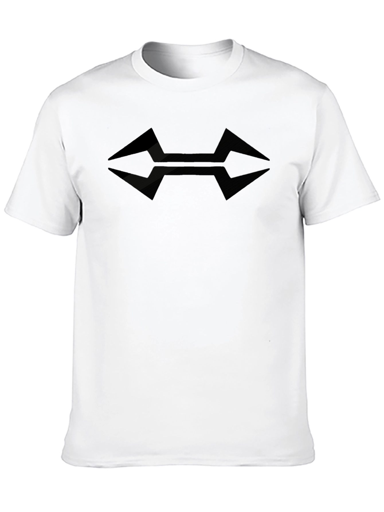 Mens Graphic Tee - Abstract Arrow Design - Black