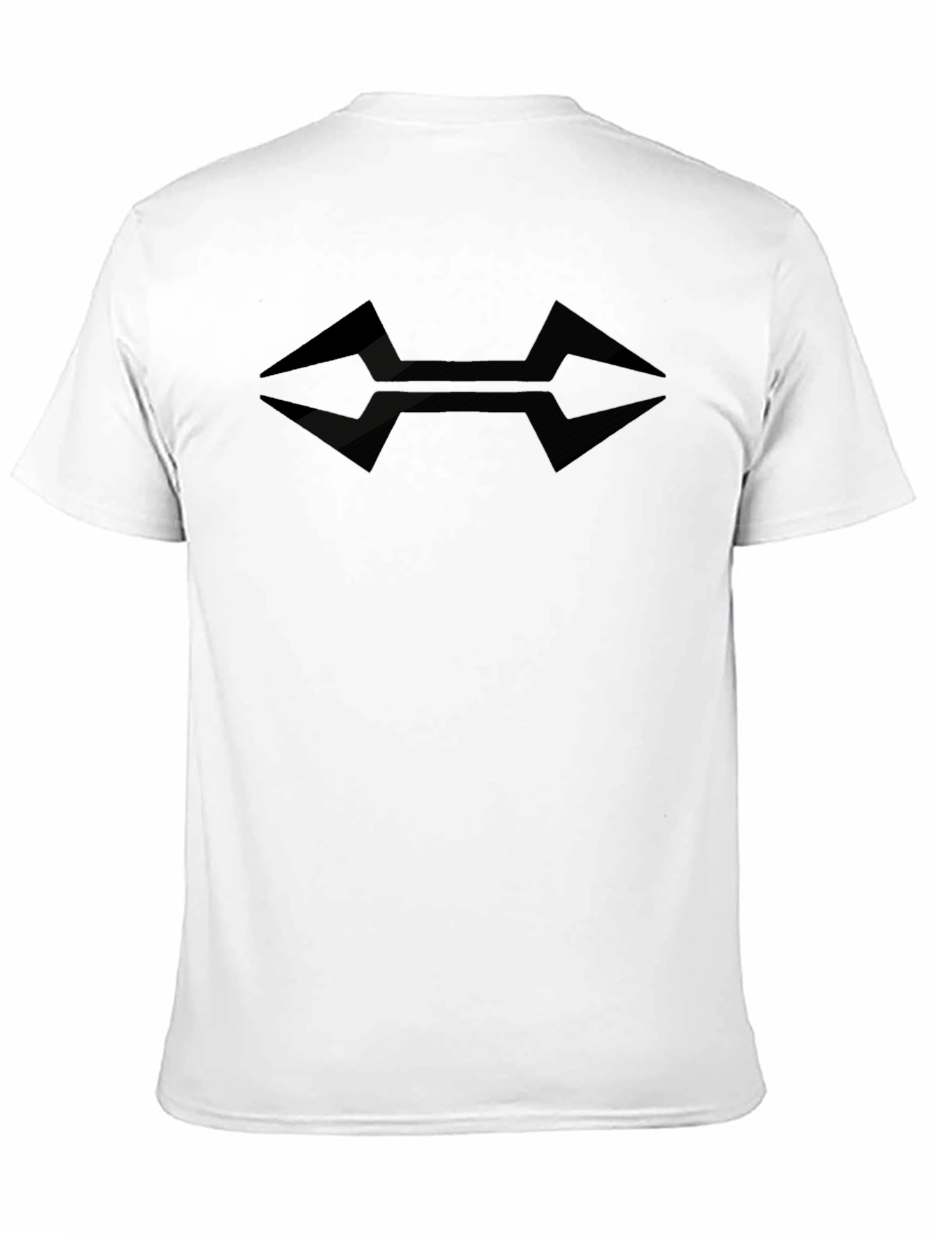 Mens Graphic Tee - Abstract Arrow Design - Black