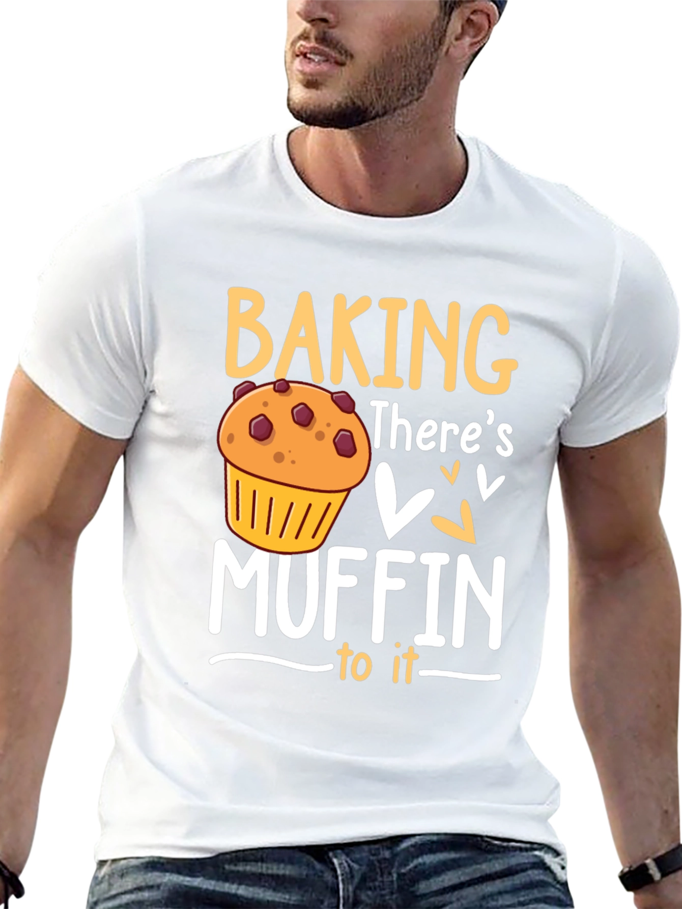 Baking Muffin Pun Graphic T-Shirt - Novelty Tee