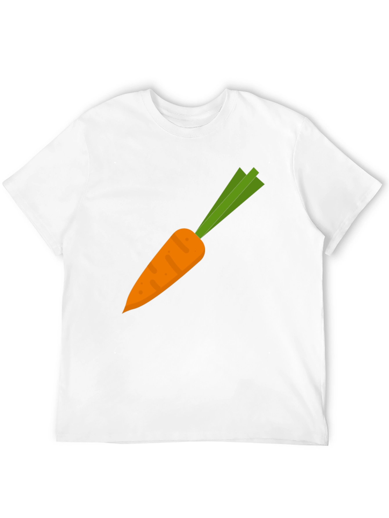 Carrot Graphic Tee - Black Cotton Casual Shirt
