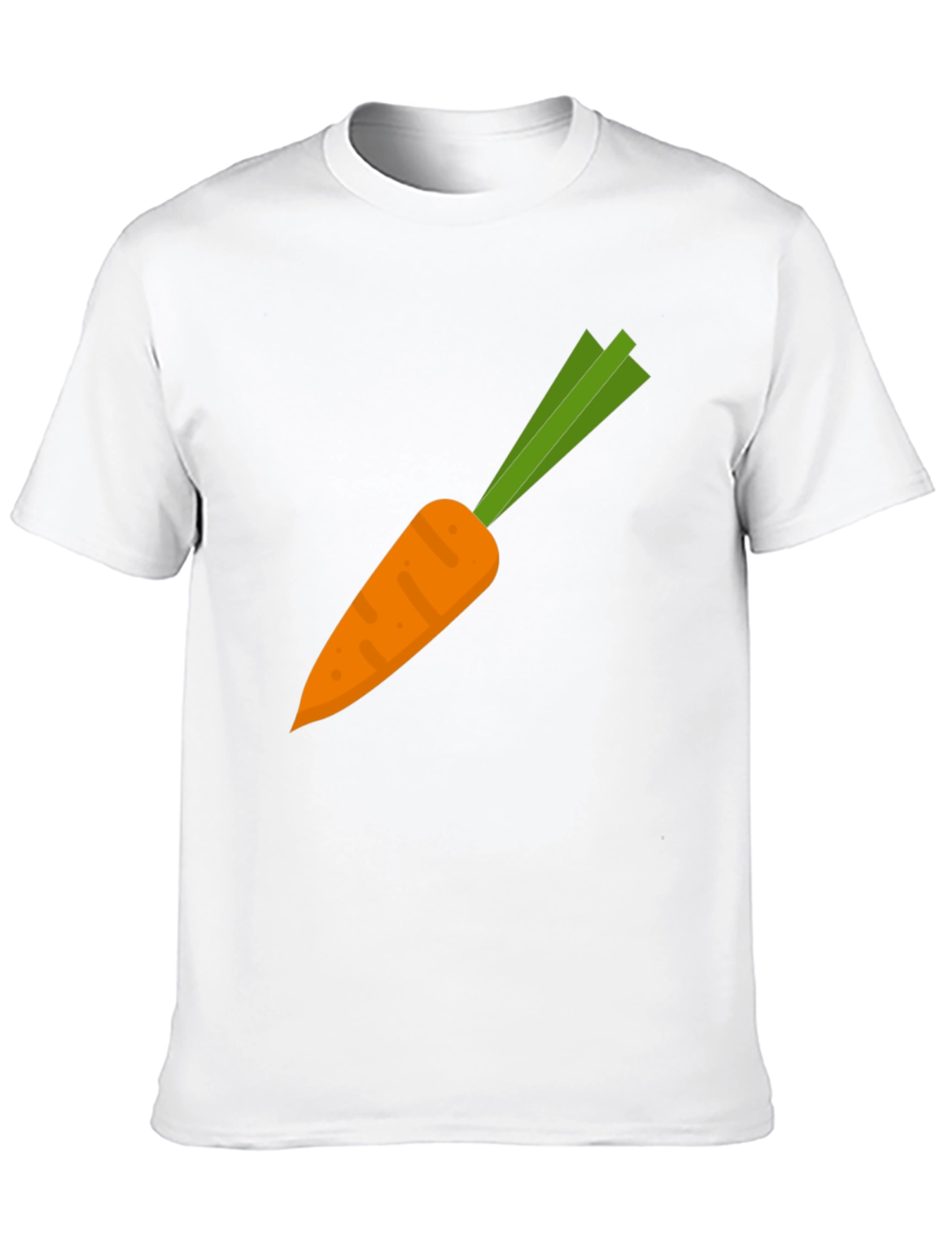Carrot Graphic Tee - Black Cotton Casual Shirt