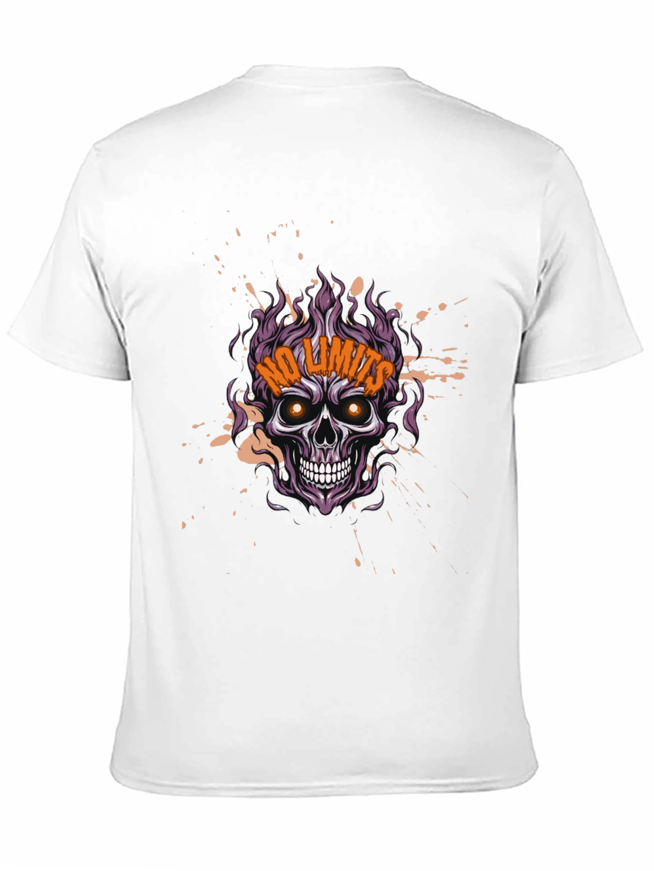 Skull No Limits Graphic Tee - Mens Black T-Shirt