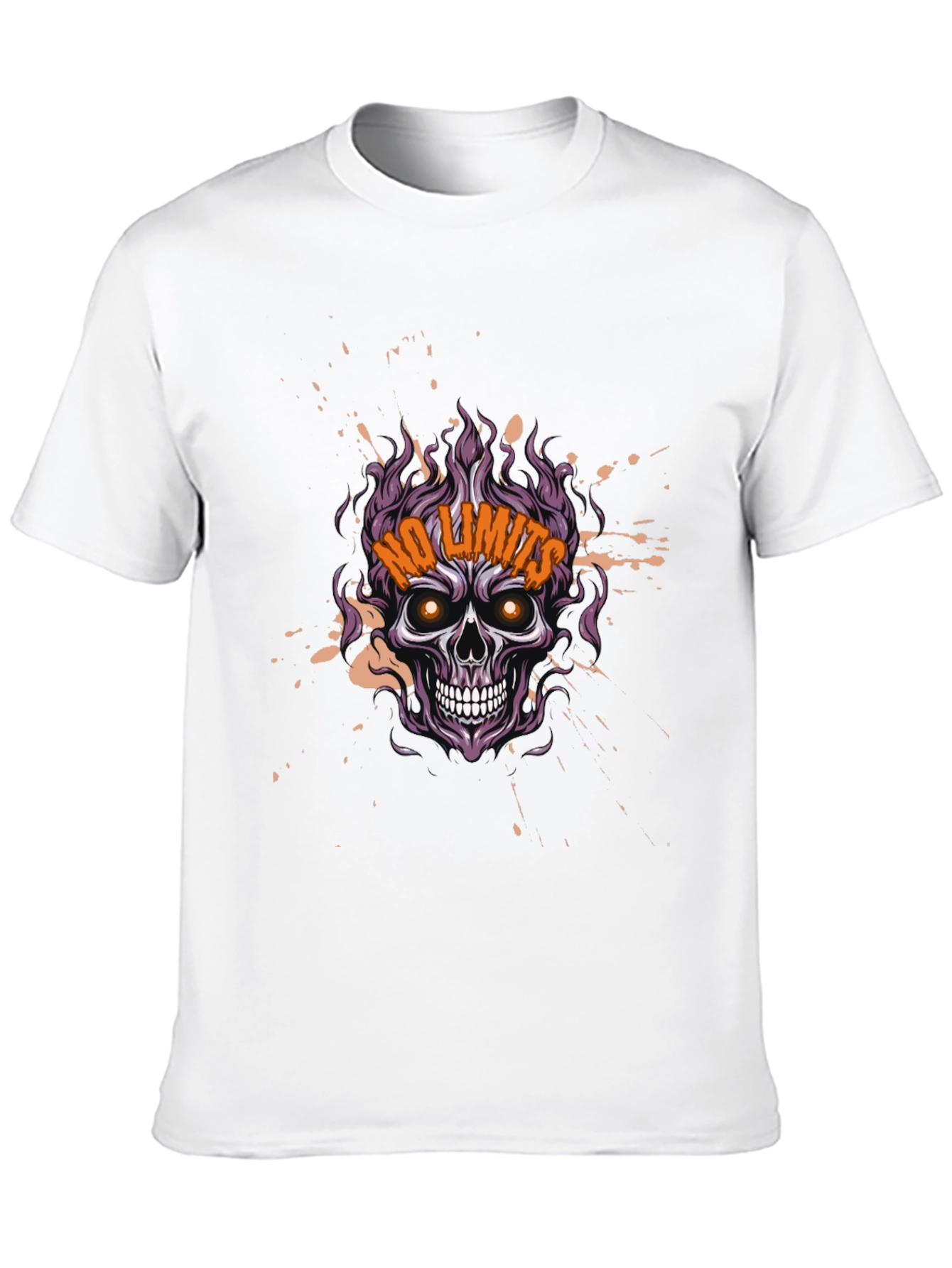 Skull No Limits Graphic Tee - Mens Black T-Shirt