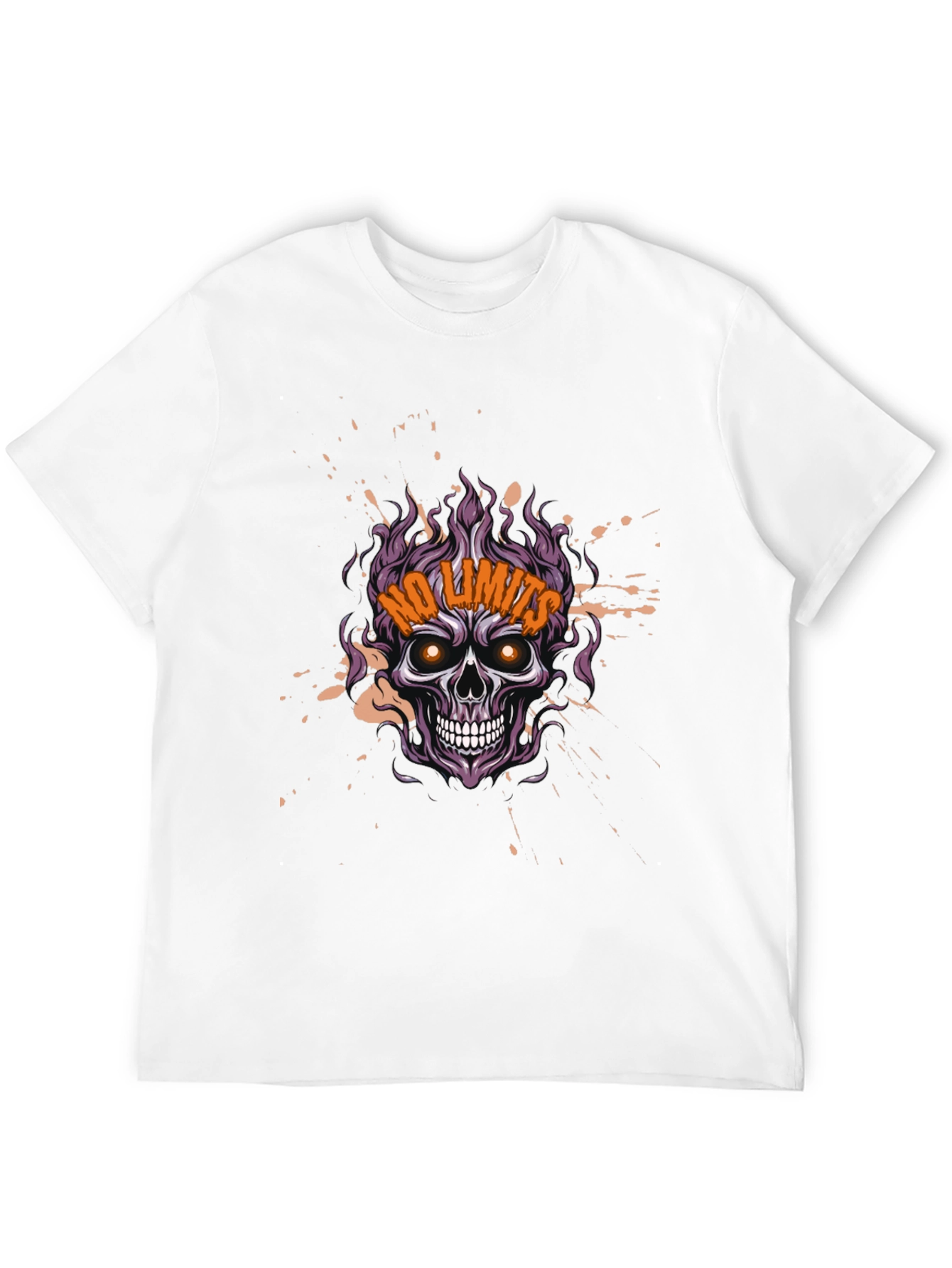 Skull No Limits Graphic Tee - Mens Black T-Shirt