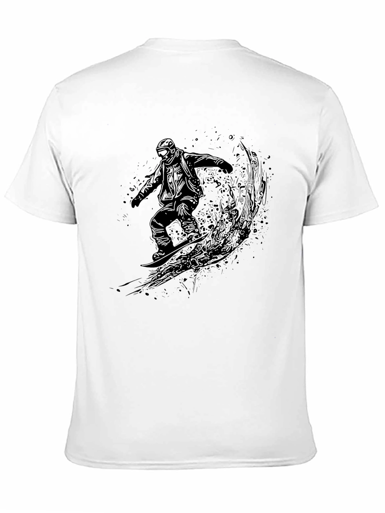 Snowboarder Graphic Black T-Shirt