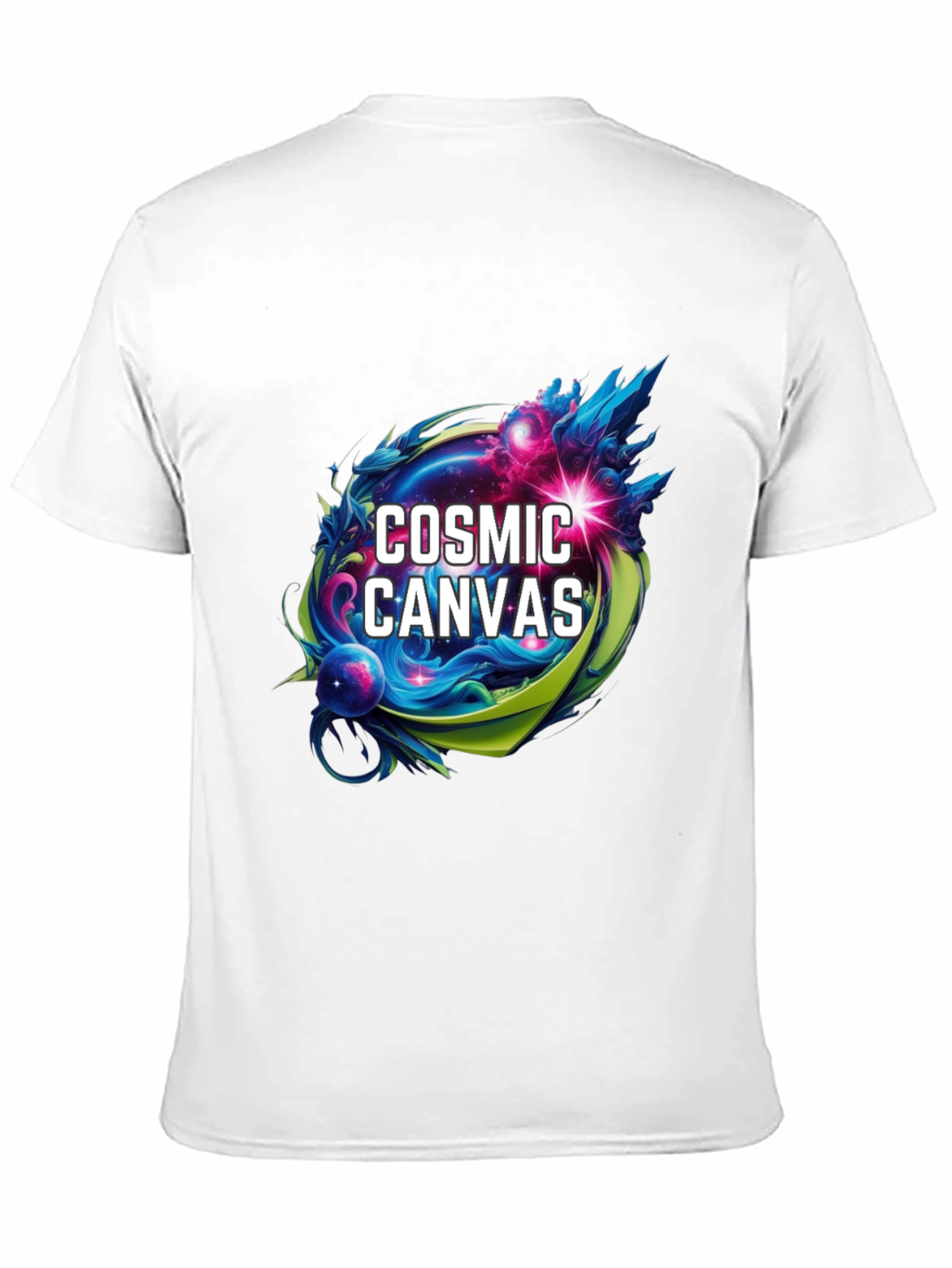 Cosmic Canvas Graphic T-Shirt - Artistic Design