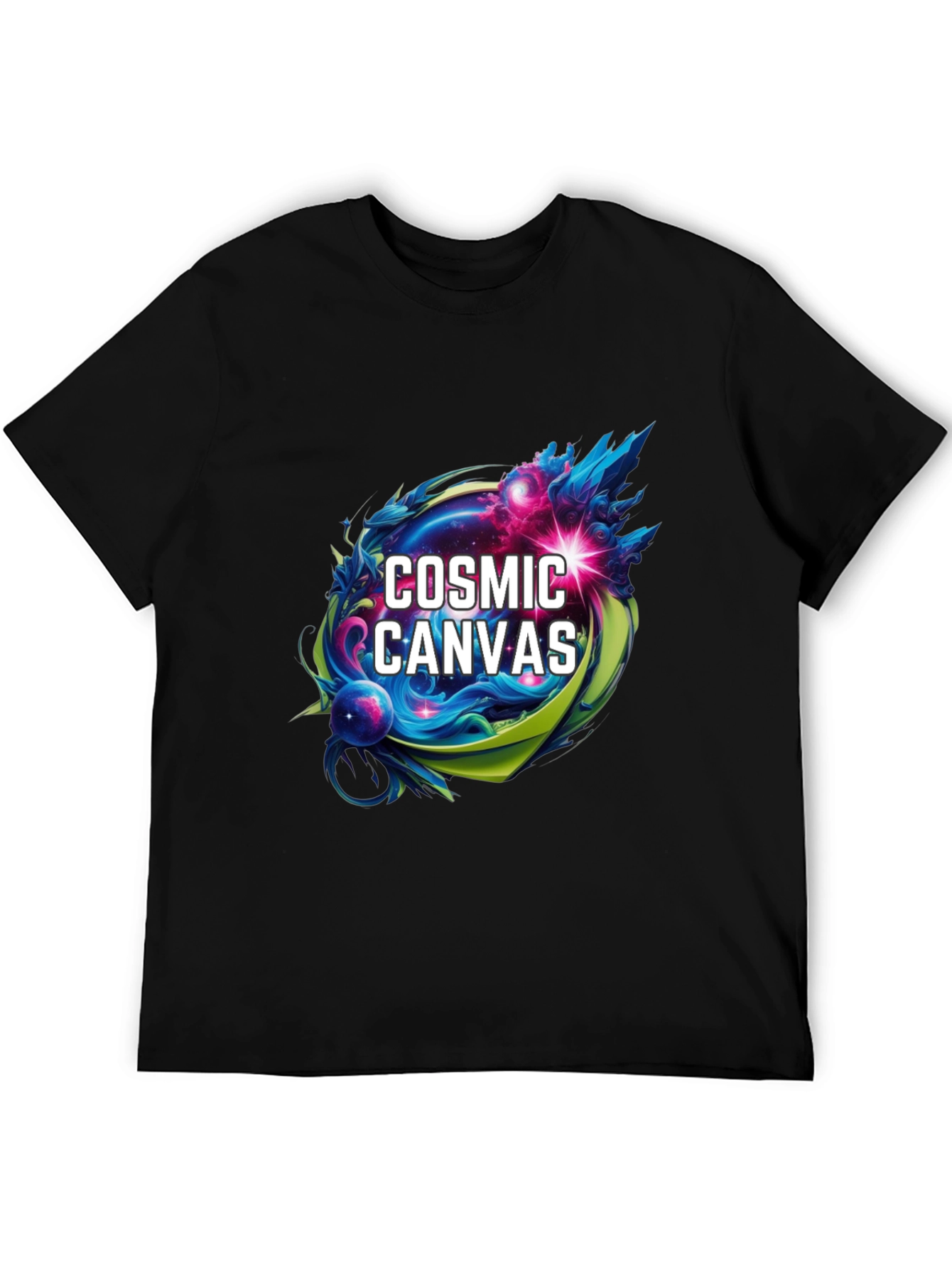 Cosmic Canvas Graphic T-Shirt - Artistic Design