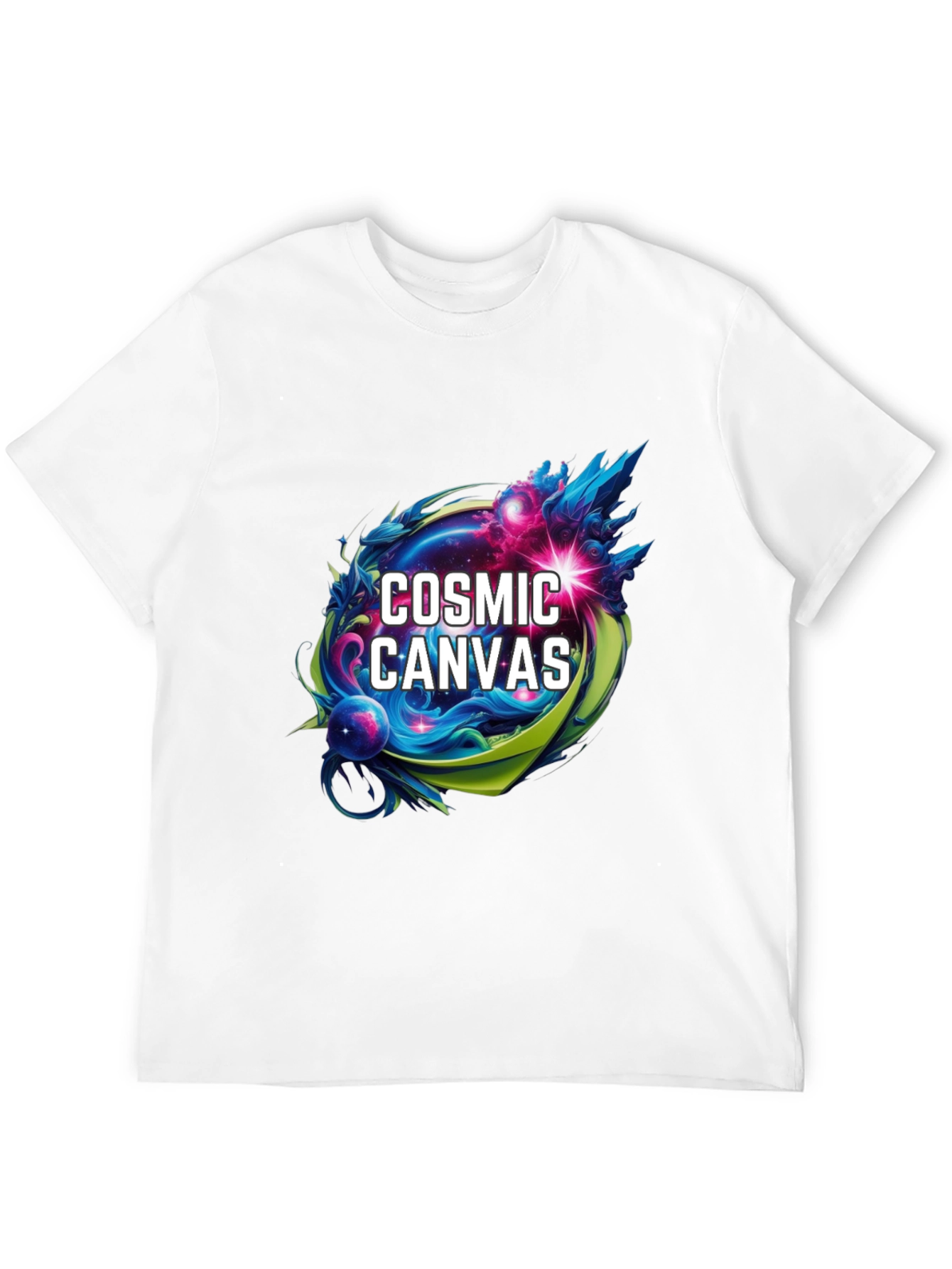 Cosmic Canvas Graphic T-Shirt - Artistic Design