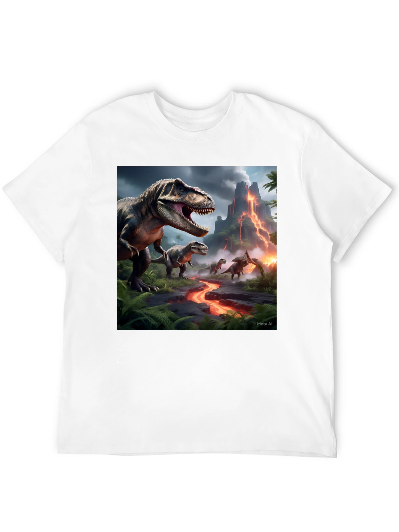 Dinosaur Graphic Black T-Shirt