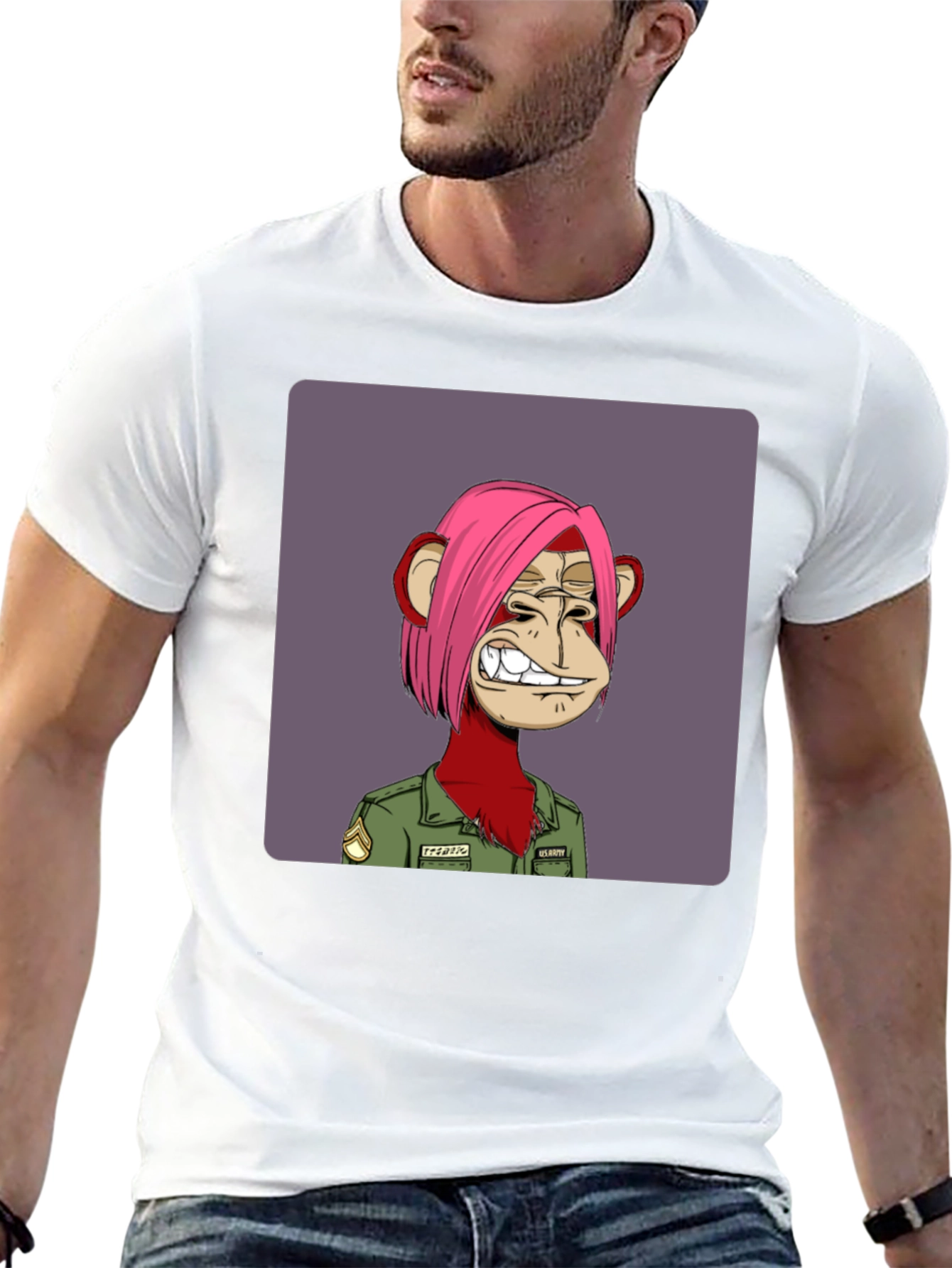 Bored Ape Army NFT Graphic Tee - Black