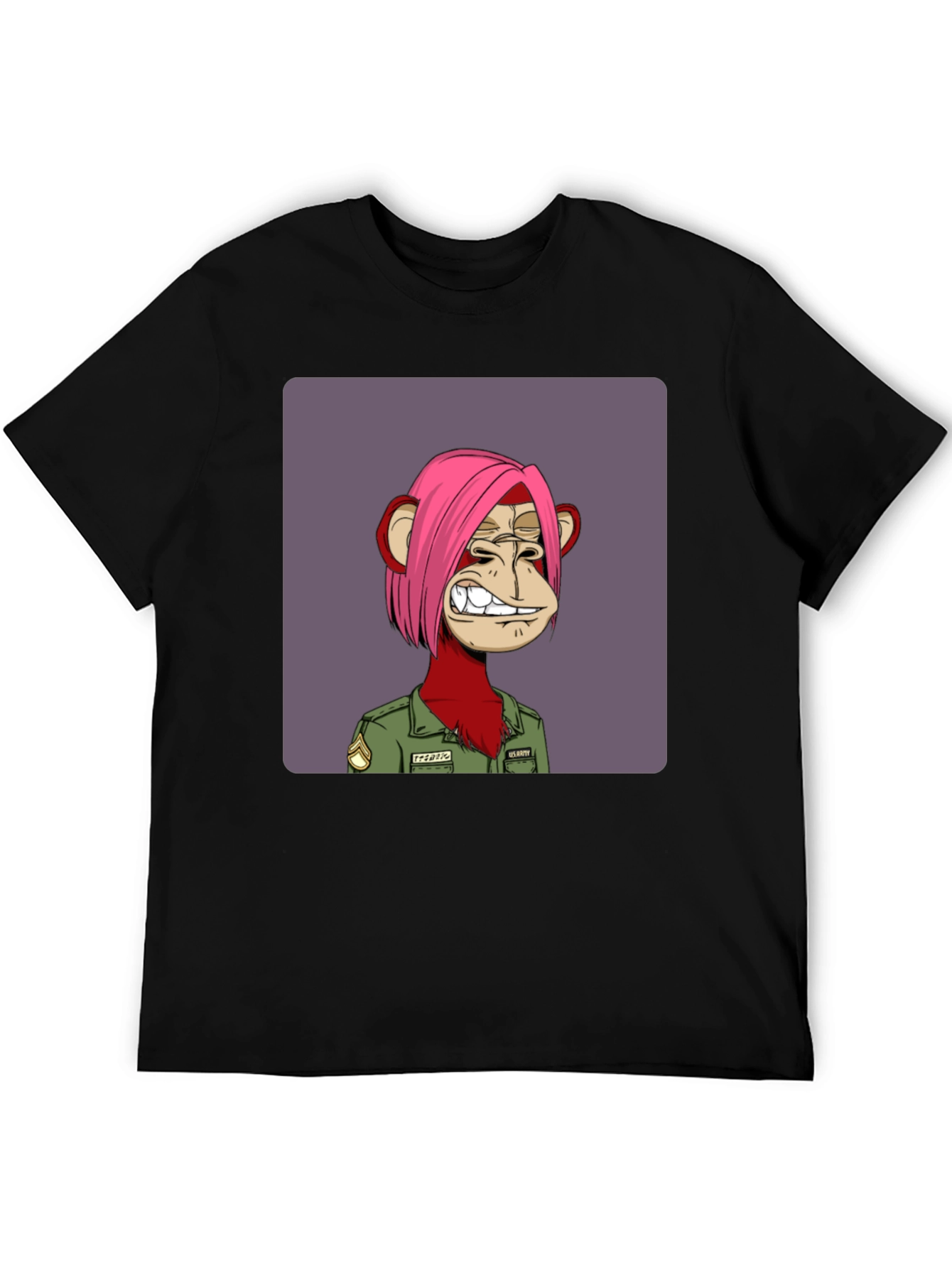 Bored Ape Army NFT Graphic Tee - Black