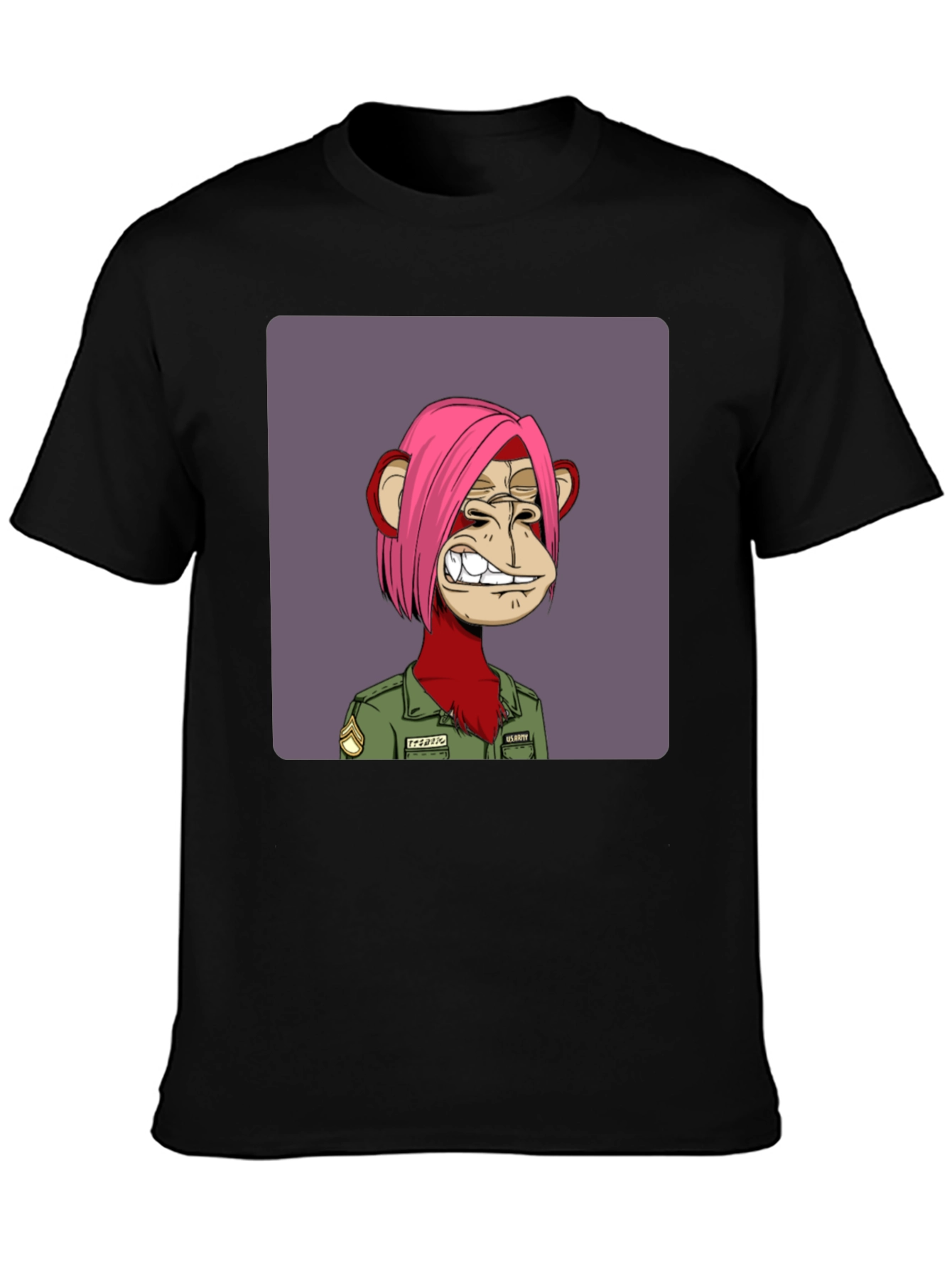 Bored Ape Army NFT Graphic Tee - Black