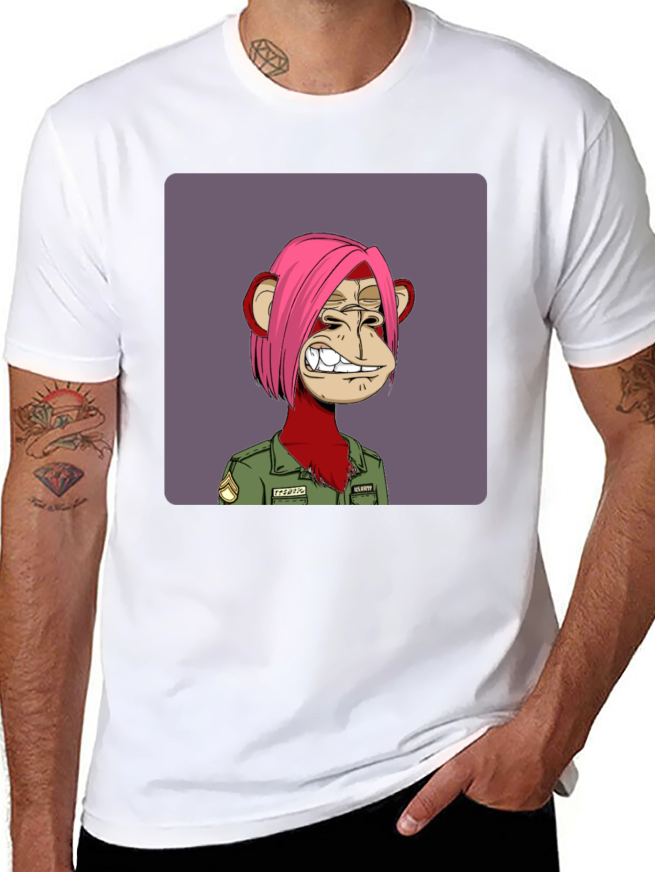 Bored Ape Army NFT Graphic Tee - Black