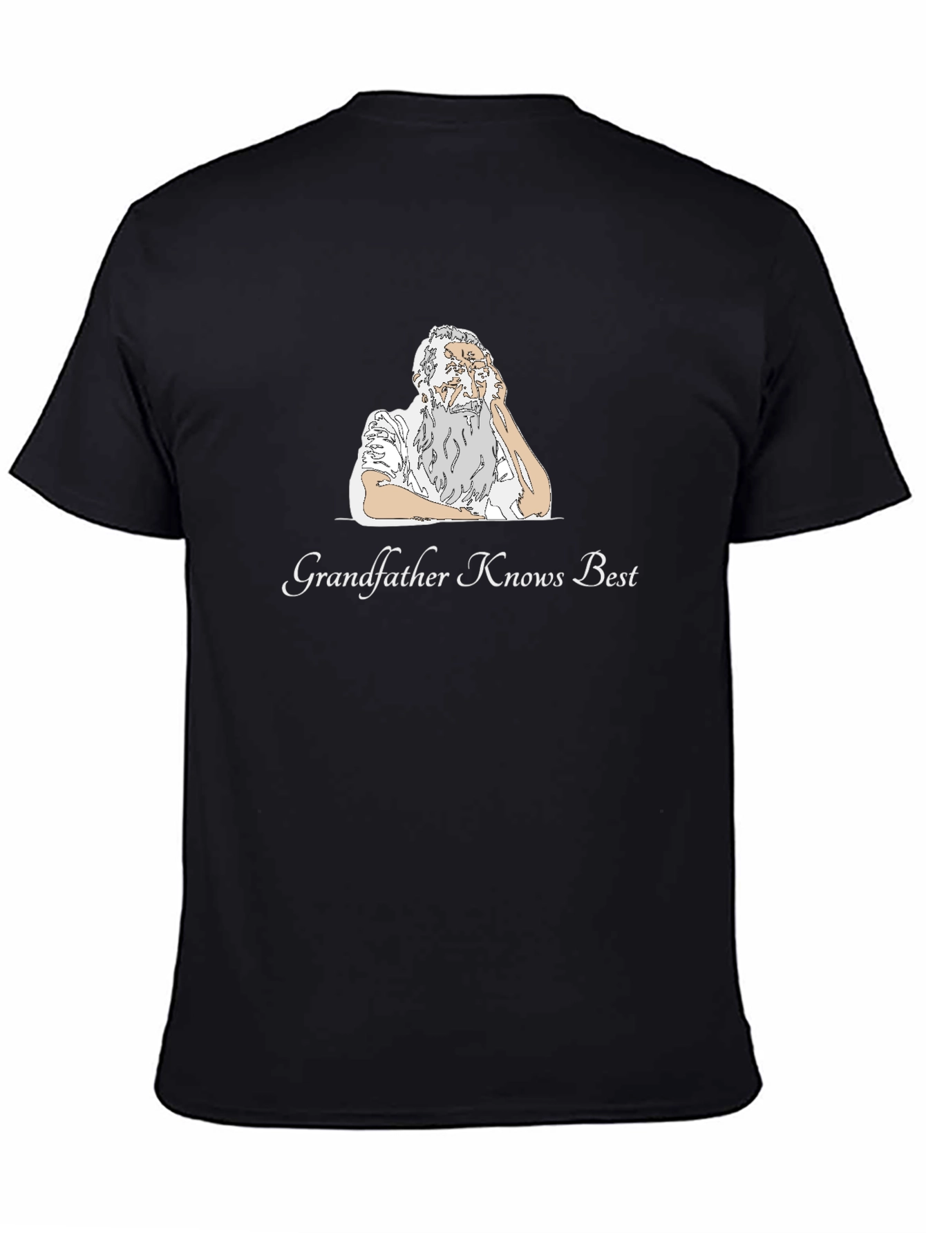 Grandfather Knows Best Black T-Shirt