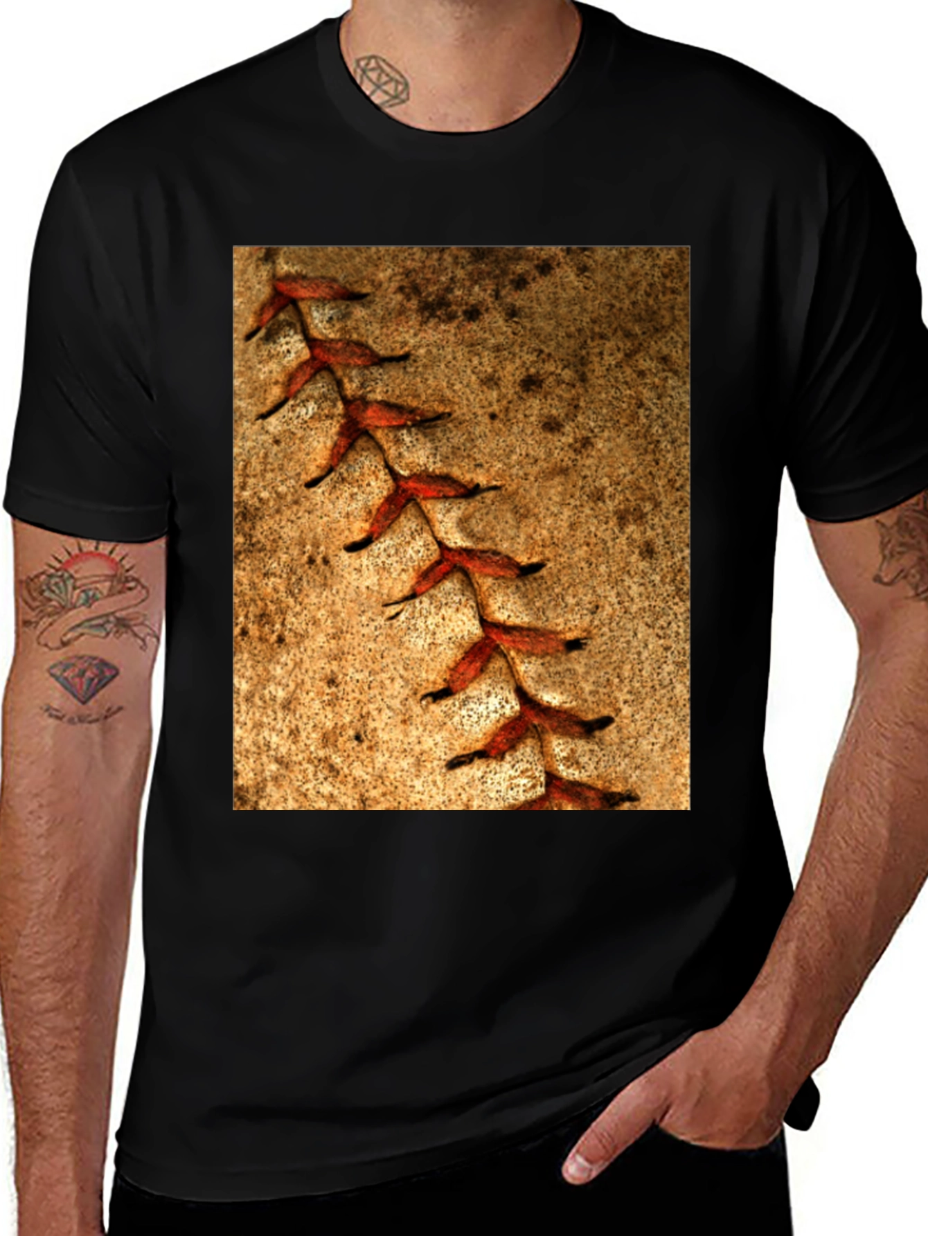 Baseball Seam T-Shirt - Unique Sports Tee