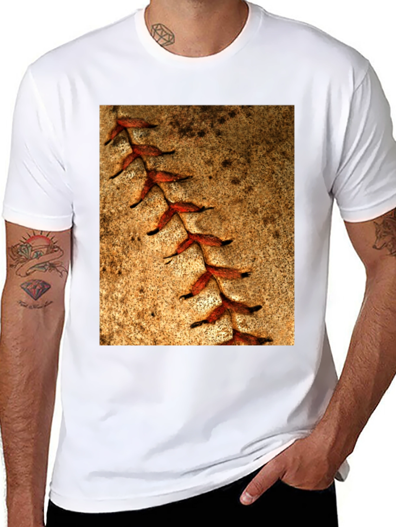 Baseball Seam T-Shirt - Unique Sports Tee