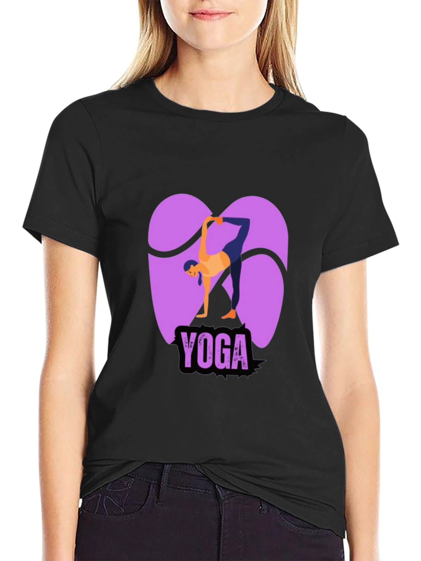 Yoga Pose Graphic Tee - Flexible and Stylish