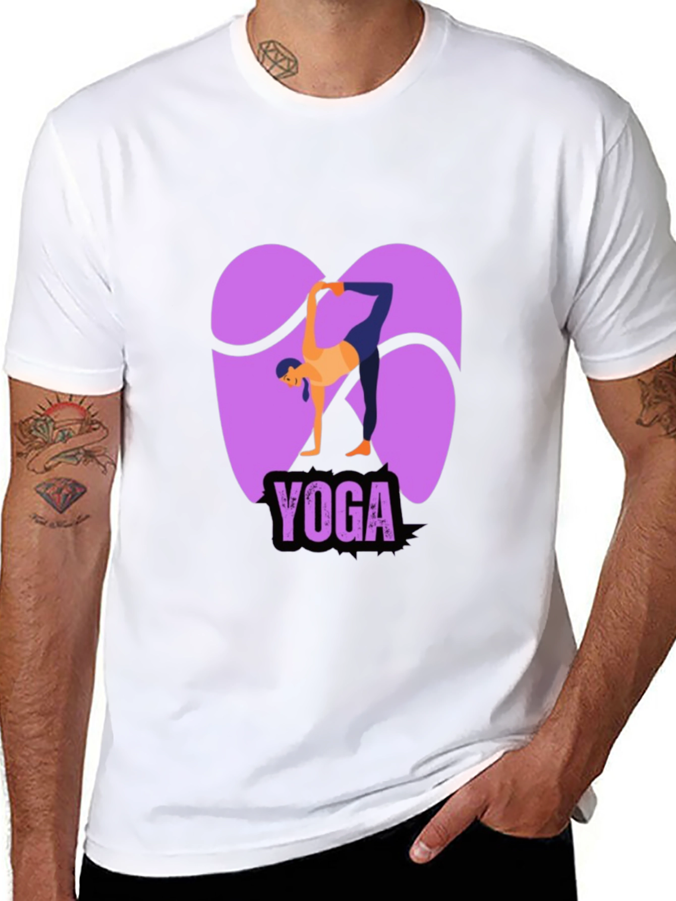 Yoga Pose Graphic Tee - Flexible and Stylish