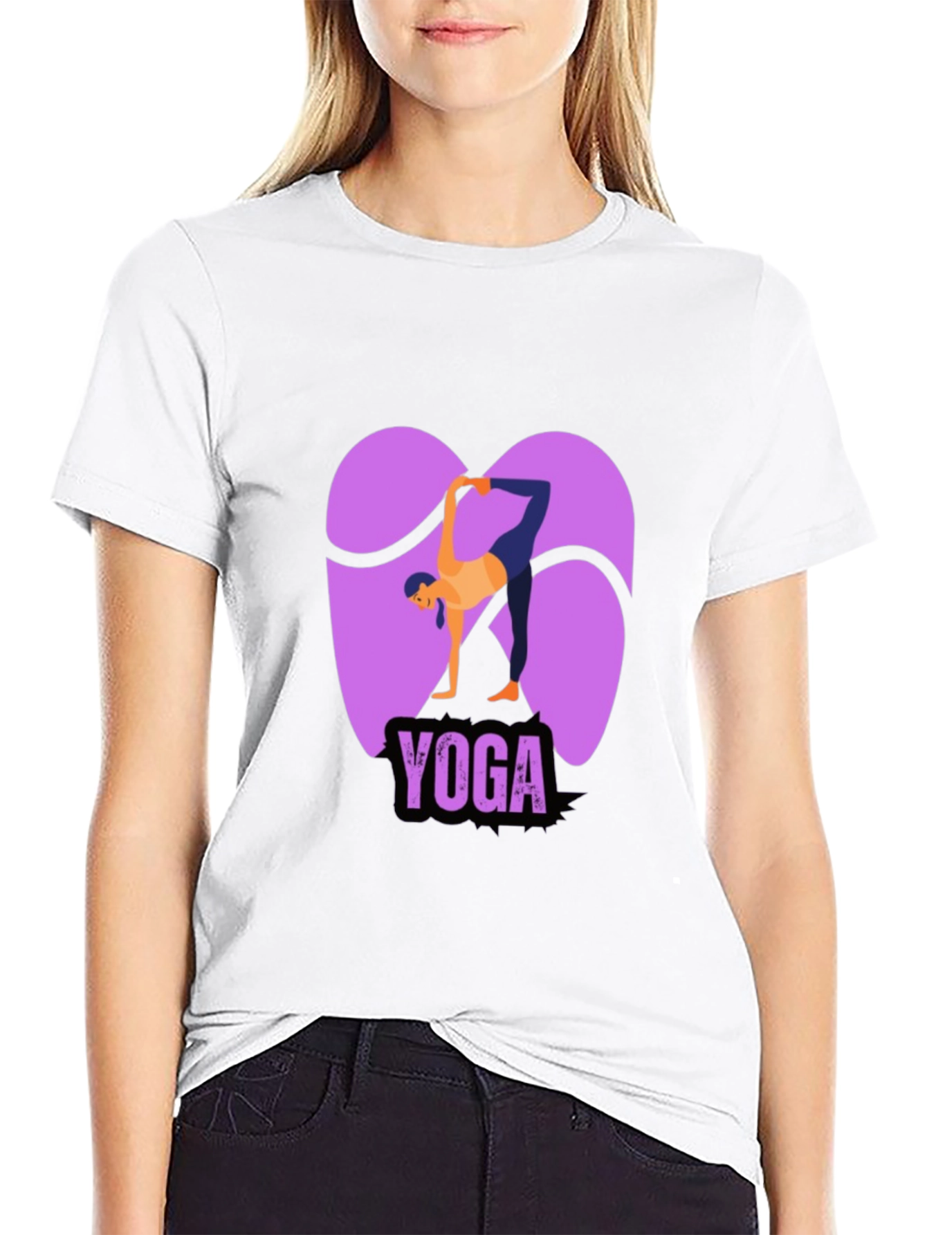 Yoga Pose Graphic Tee - Flexible and Stylish