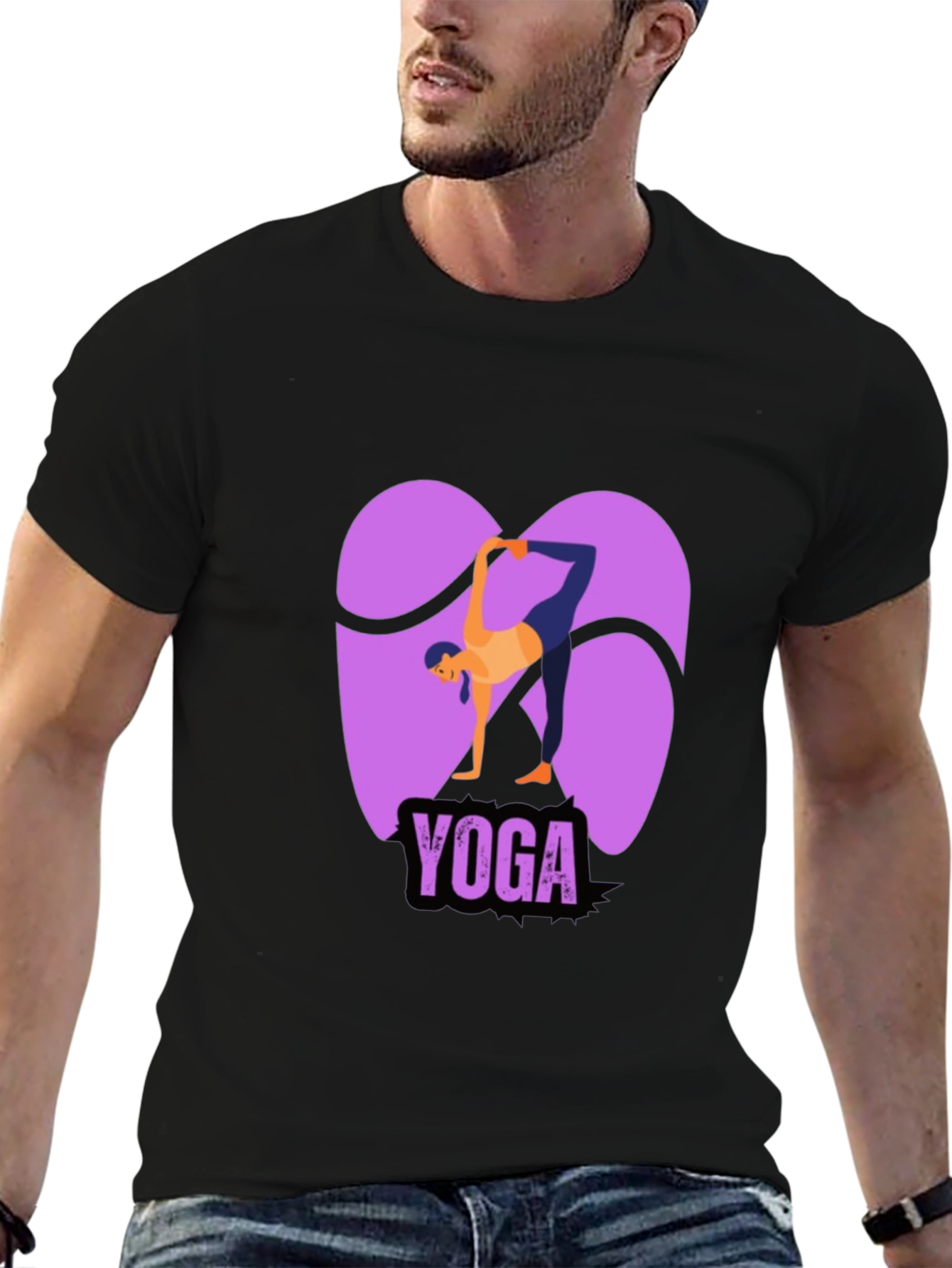 Yoga Pose Graphic Tee - Flexible and Stylish