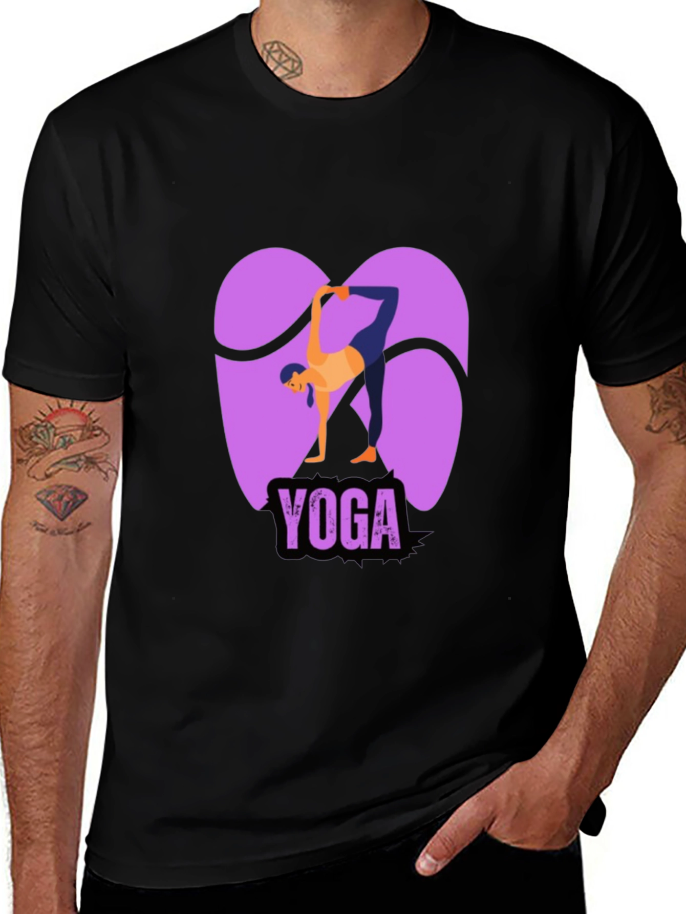 Yoga Pose Graphic Tee - Flexible and Stylish
