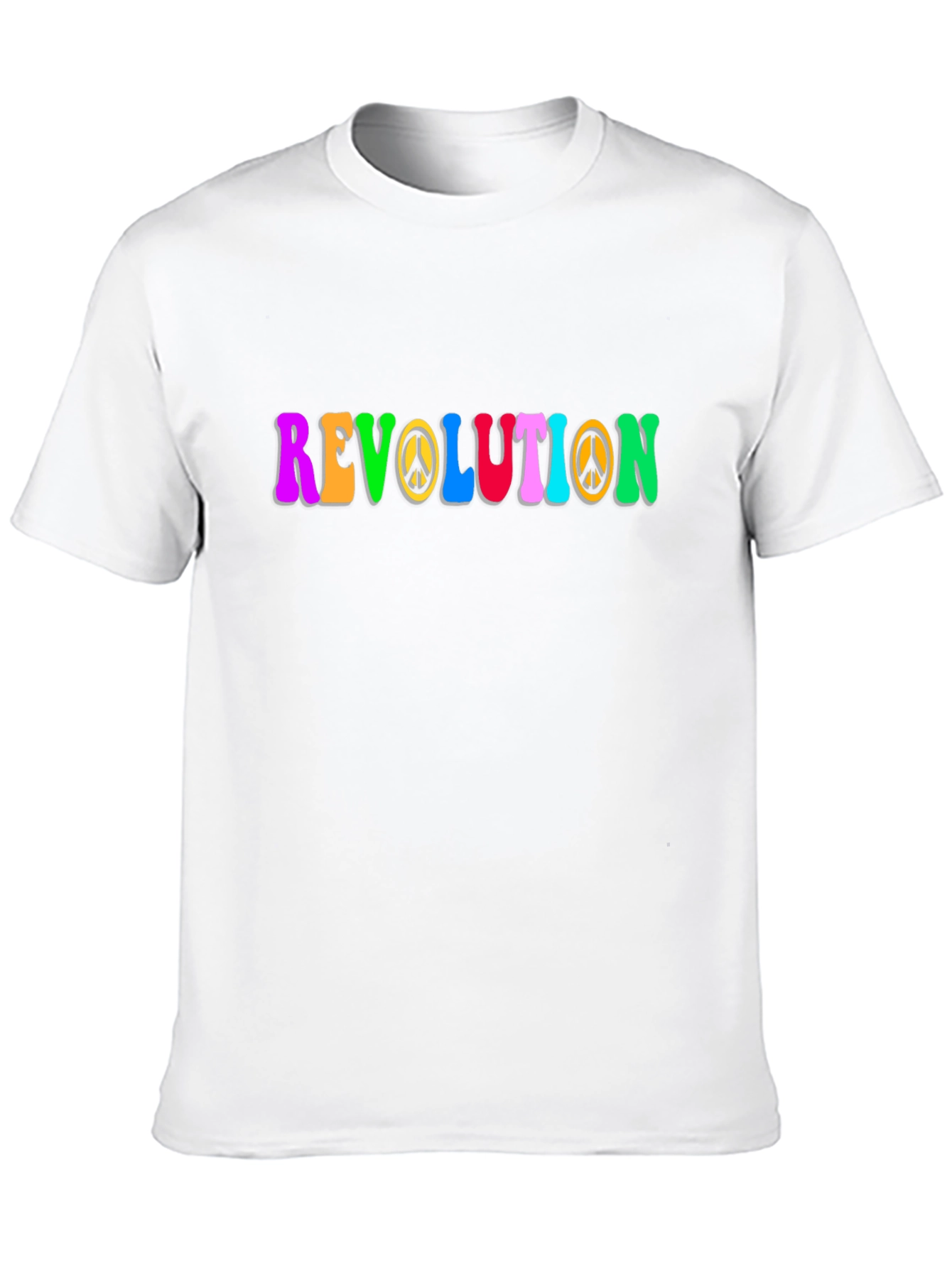 Revolution Peace Sign Graphic Tee - Retro Style