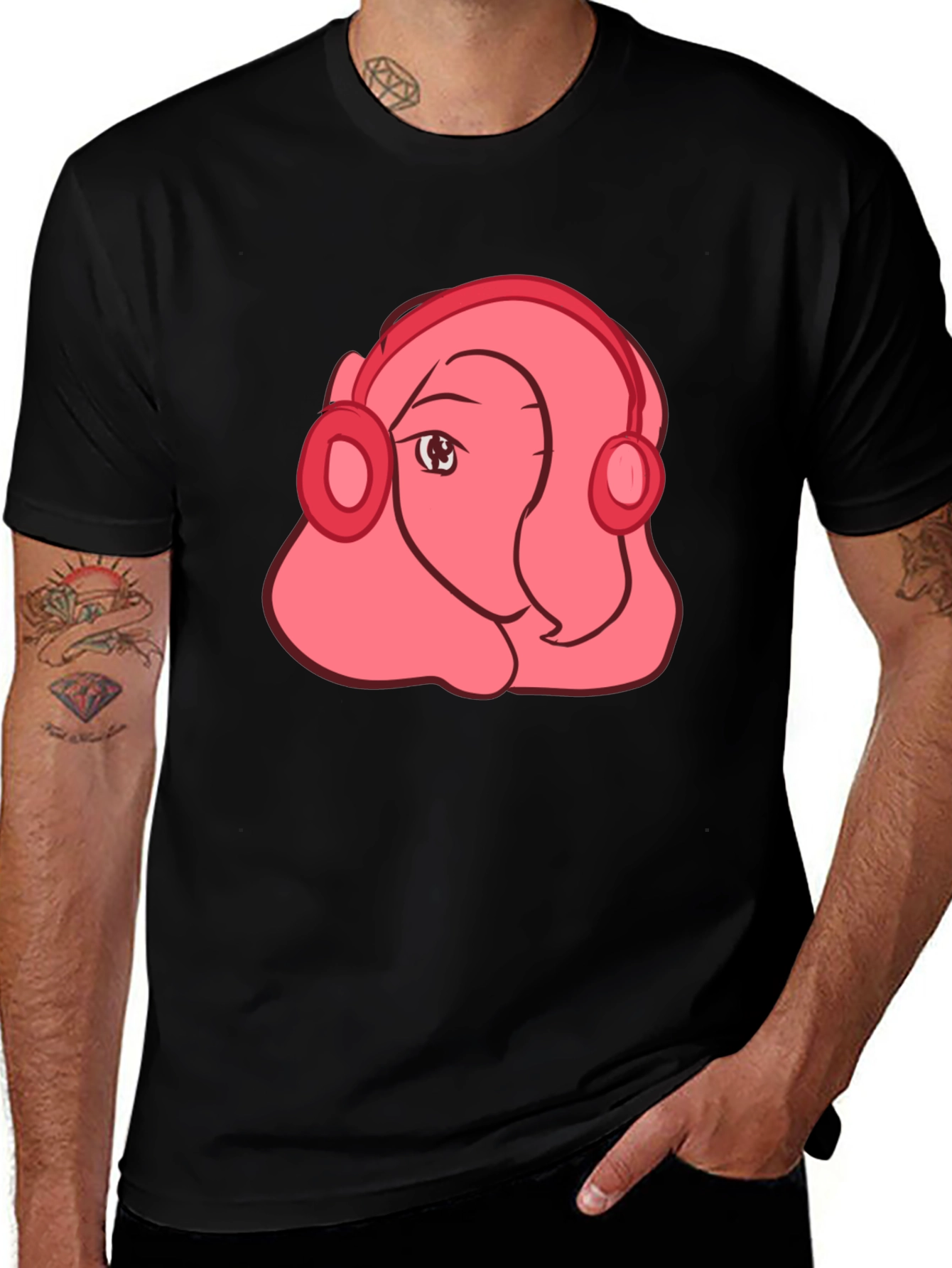 Cartoon Headphone T-Shirt