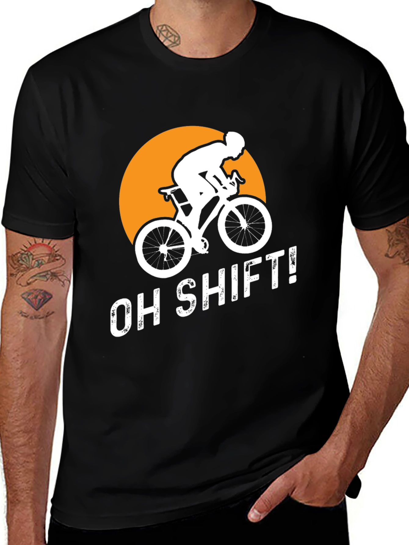 Oh Shift! Cyclist Graphic Tee