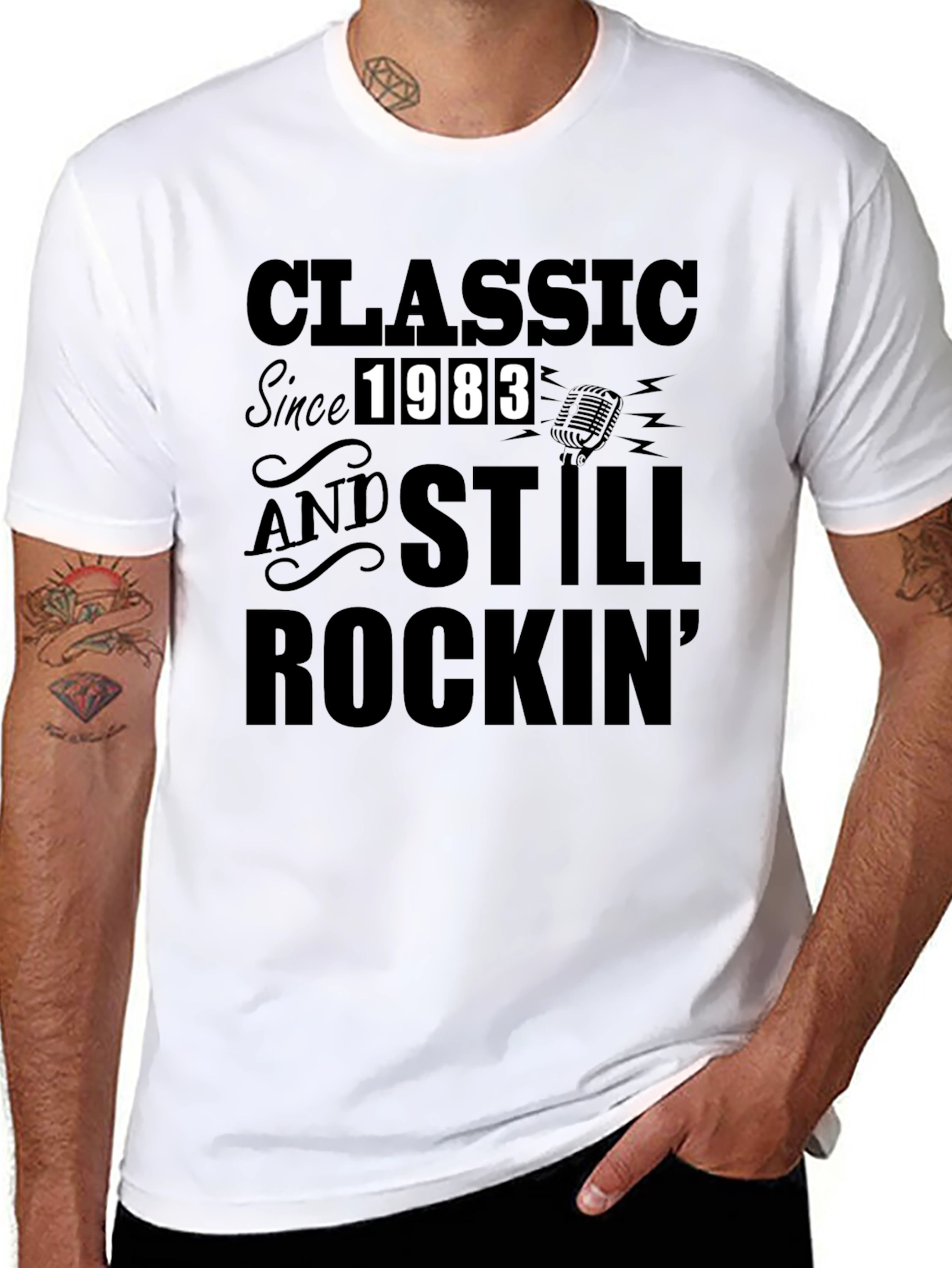 Classic Since 1983 Rockin Graphic T-Shirt