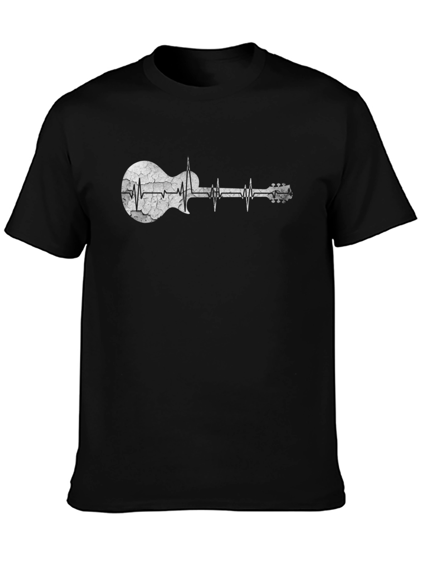 Guitar Heartbeat Graphic T-Shirt