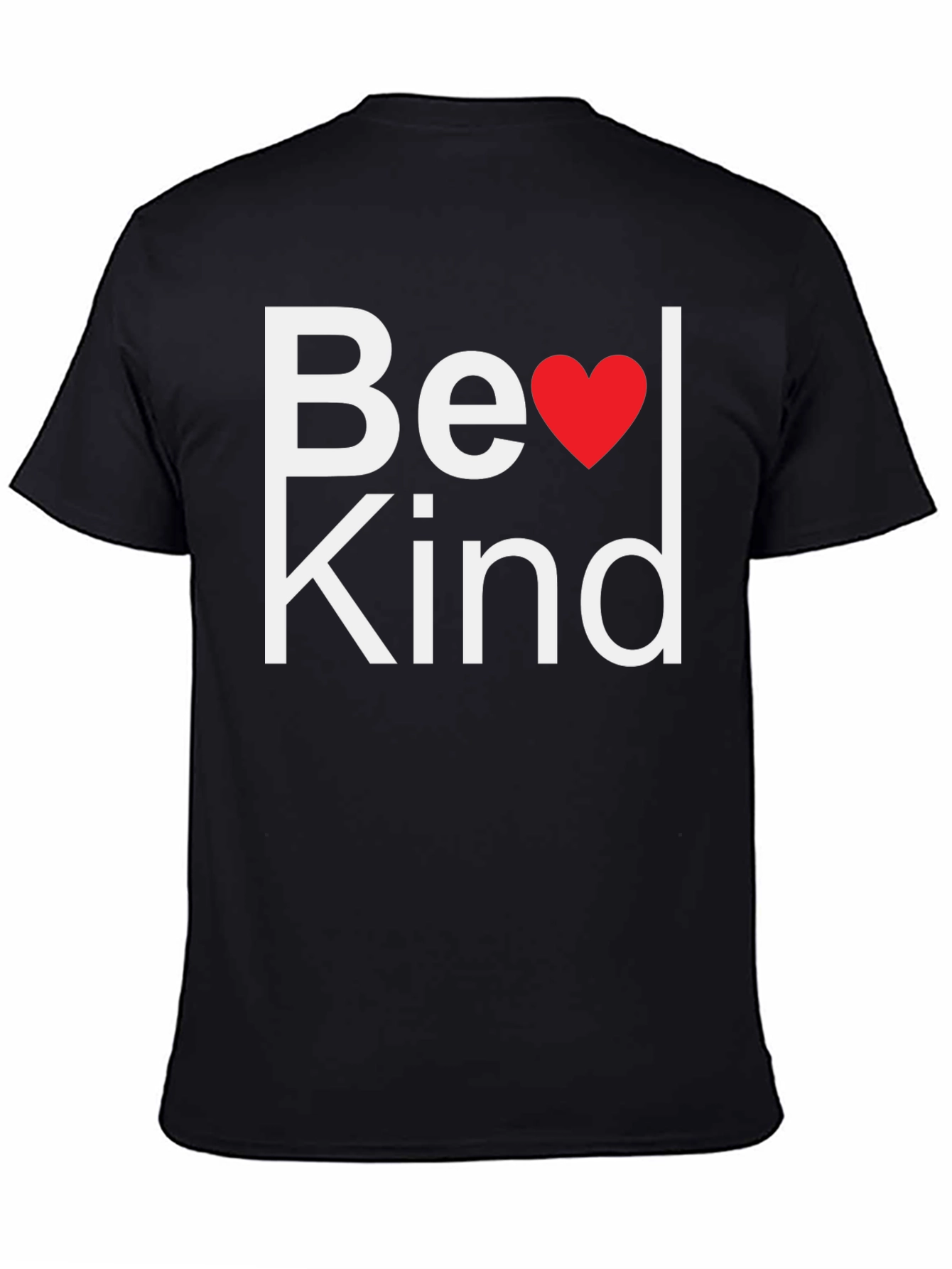 Be Kind Heart T-Shirt - Mens Black Tee