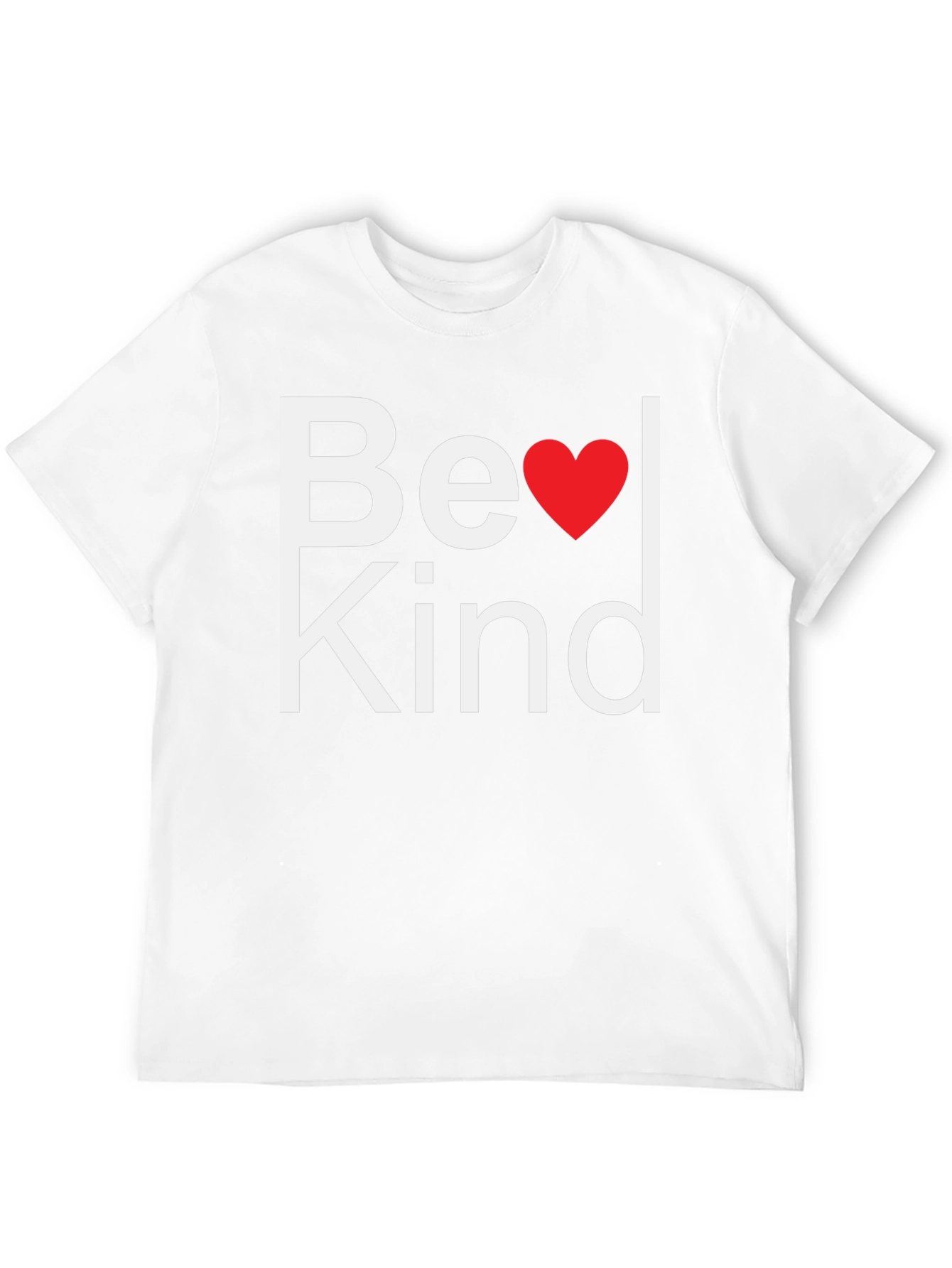 Be Kind Heart T-Shirt - Mens Black Tee