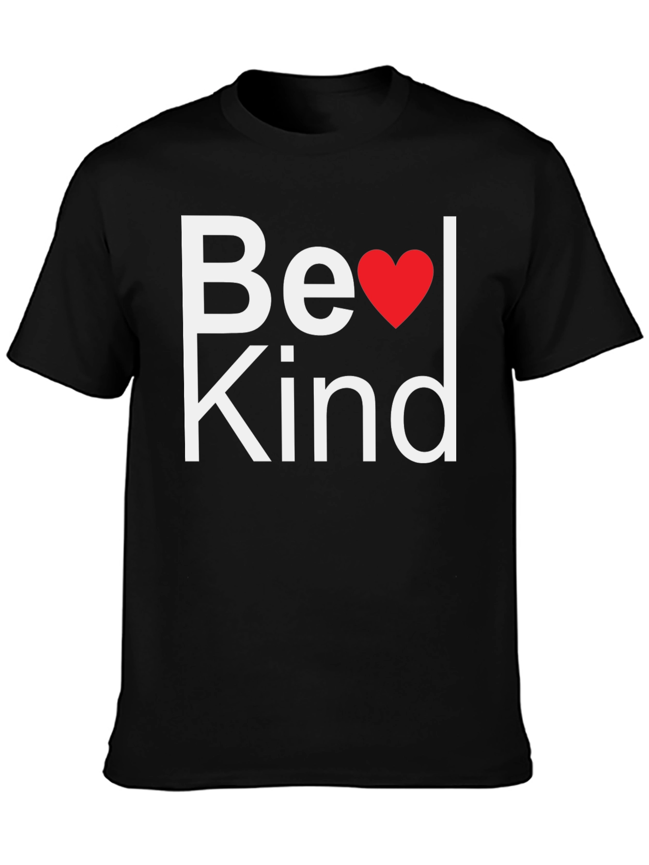 Be Kind Heart T-Shirt - Mens Black Tee